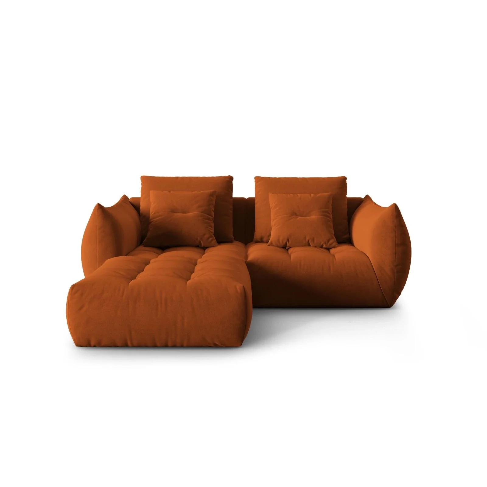 Bloom modulares Ecksofa mit Bezug aus Samt oder Strukturstoff, 232x216 cm - Image 41