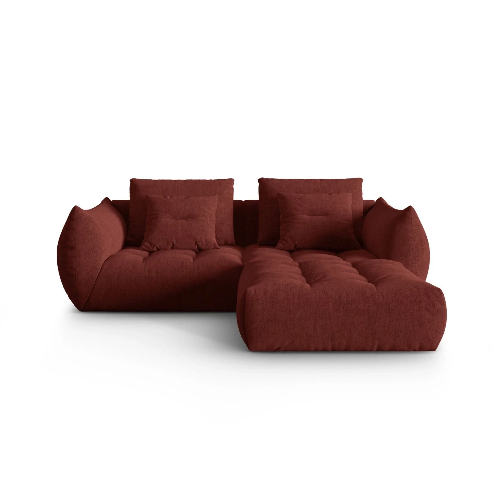 Bloom modulares Ecksofa mit Bezug aus Samt oder Strukturstoff, 232x216 cm - Image 51
