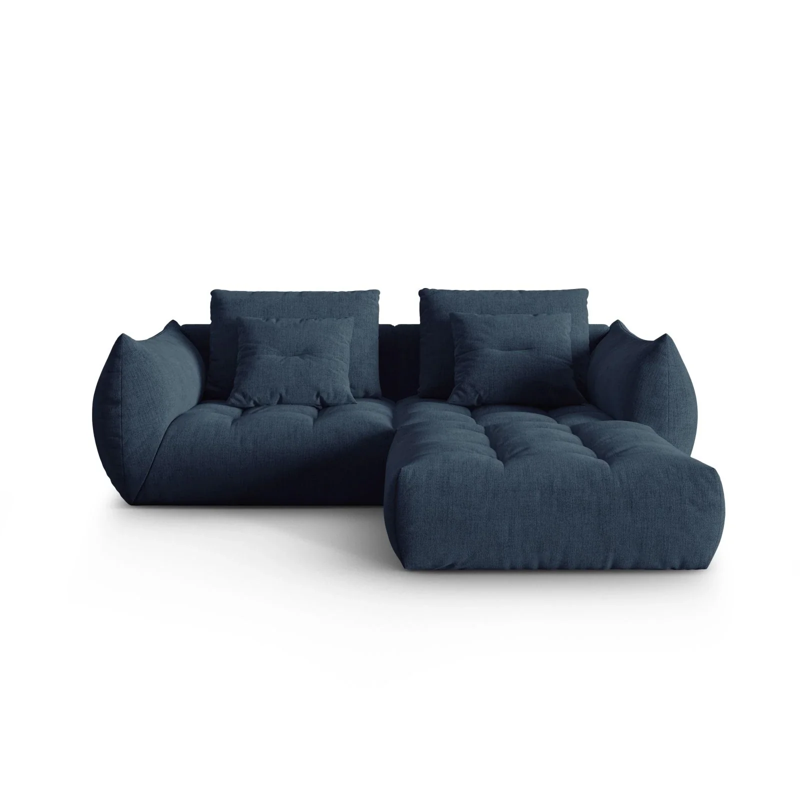 Bloom modulares Ecksofa mit Bezug aus Samt oder Strukturstoff, 232x216 cm - Image 56
