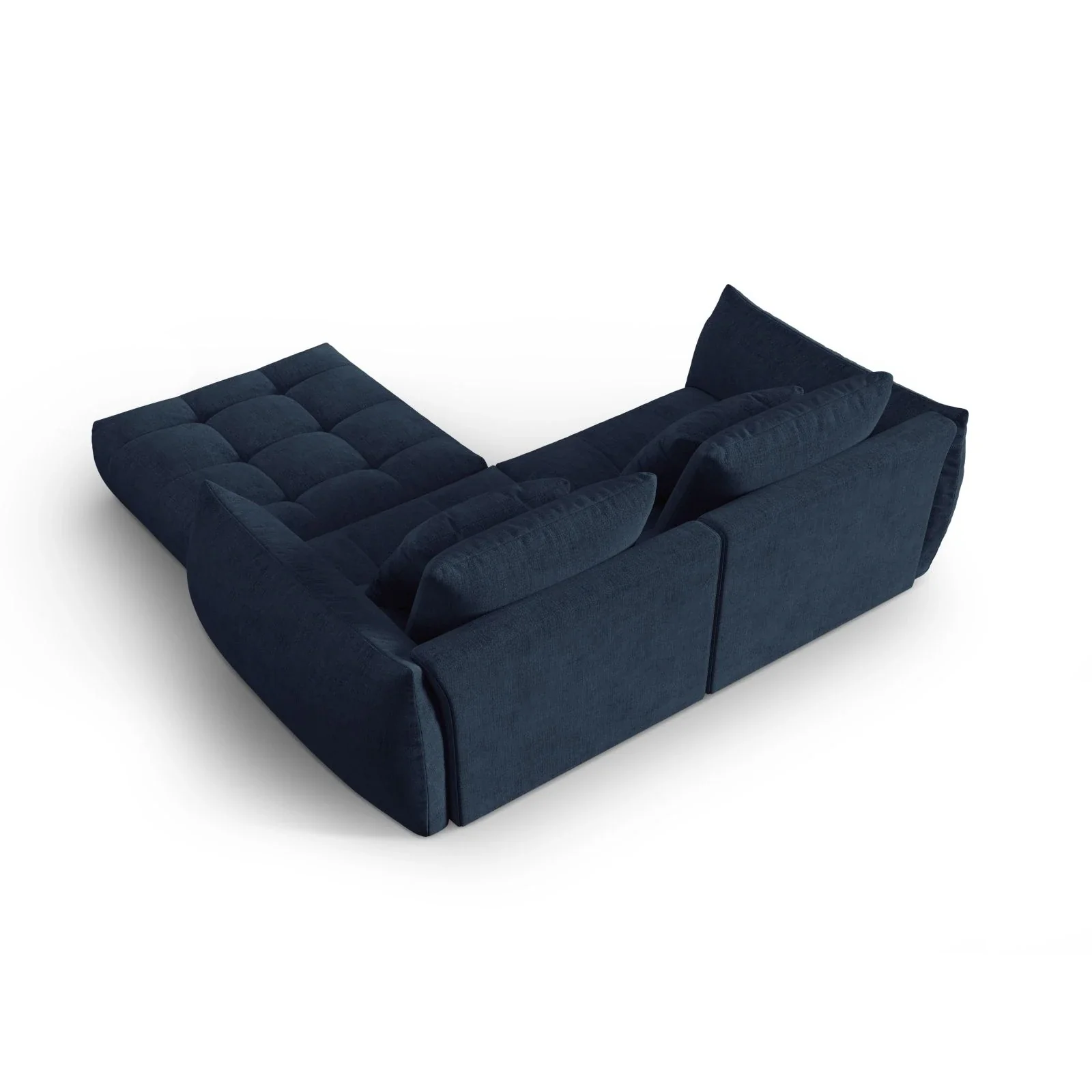 Bloom modulares Ecksofa mit Bezug aus Samt oder Strukturstoff, 232x216 cm - Image 58
