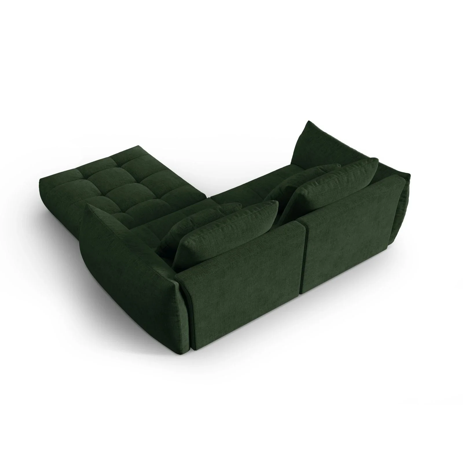 Bloom modulares Ecksofa mit Bezug aus Samt oder Strukturstoff, 232x216 cm - Image 63