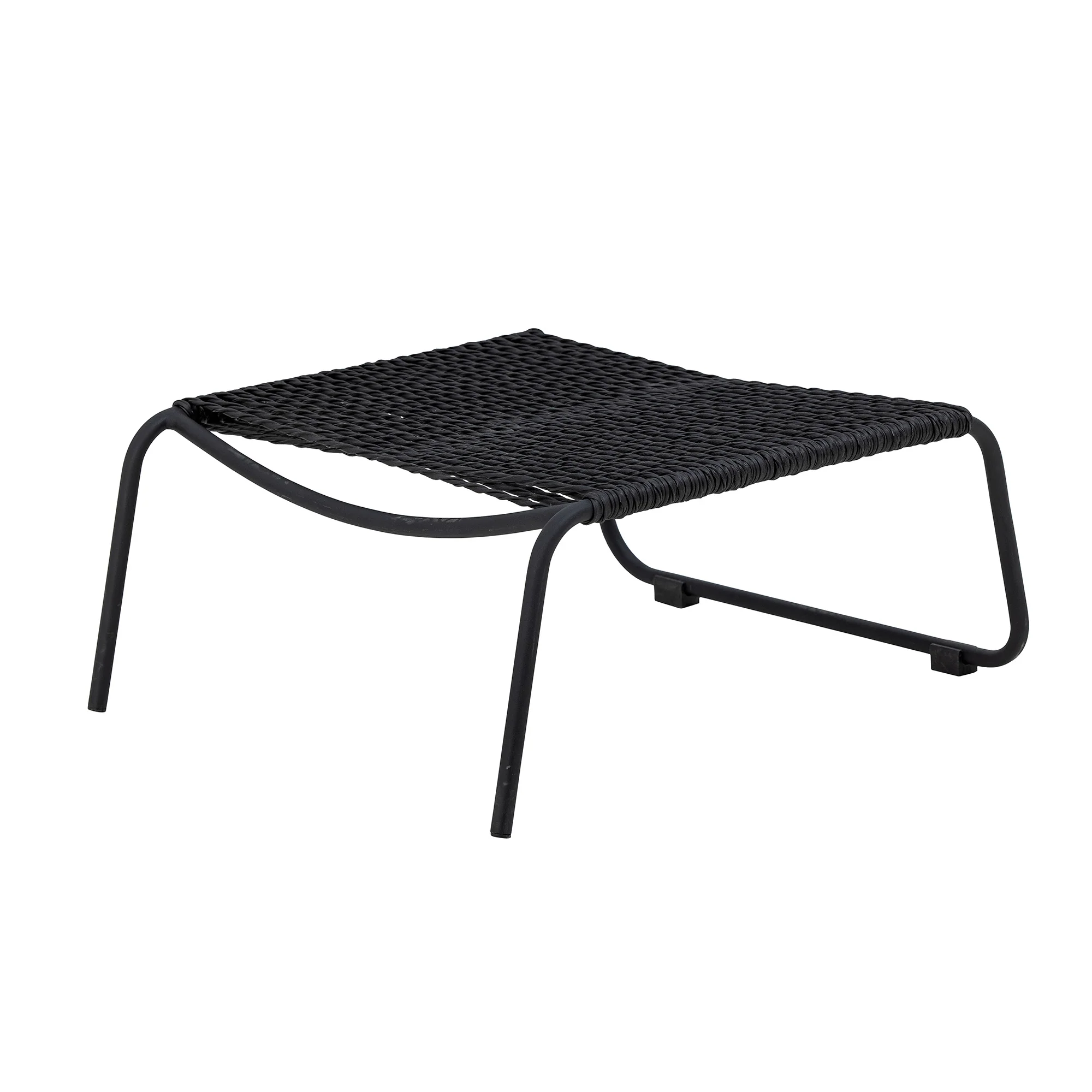 Boel Liegestuhl mit Hocker, Schwarz, Metall - Image 8