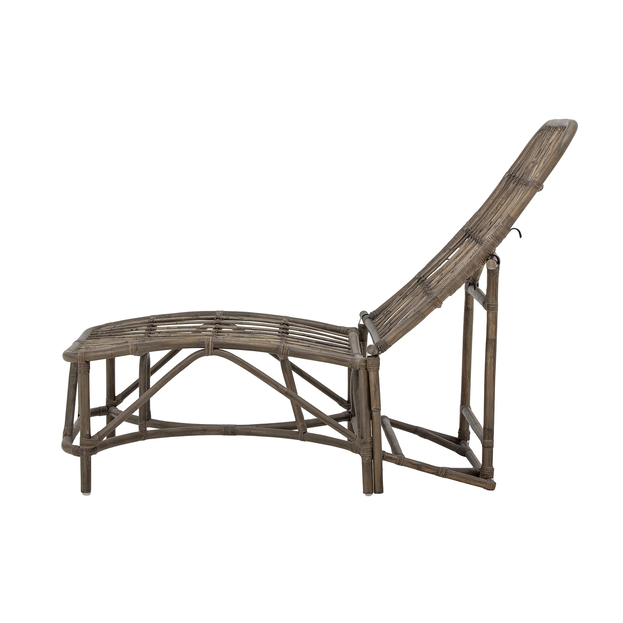 Dione Liegestuhl, Braun, Rattan - Image 5