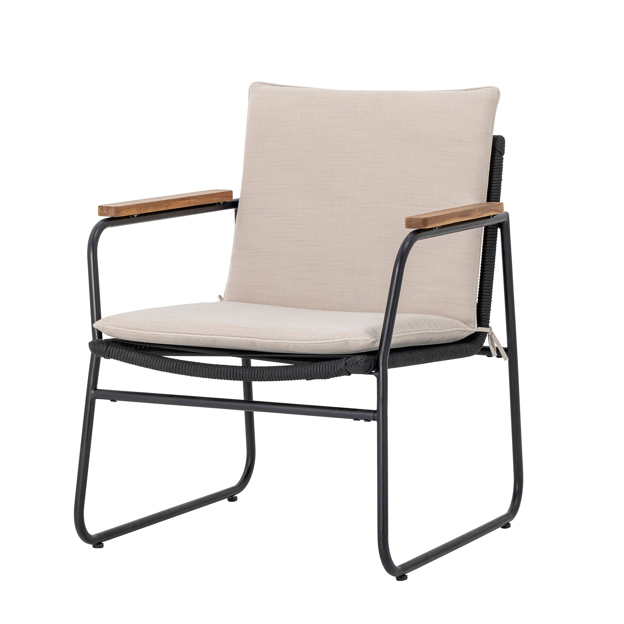 Hampton Loungesessel, Schwarz, Metall - Image 5