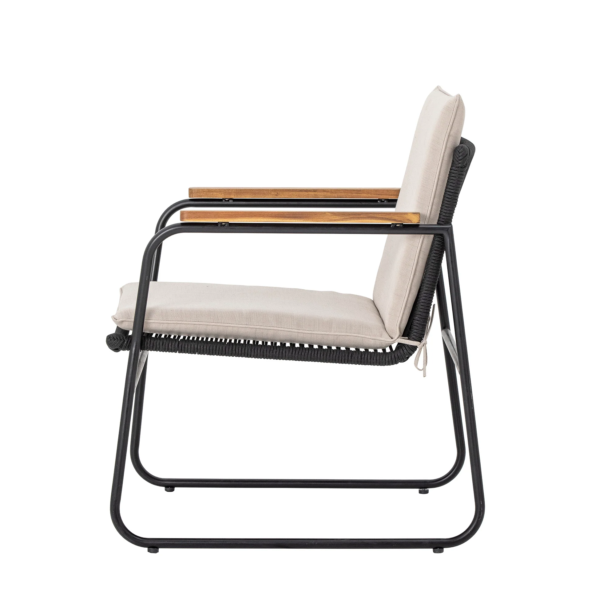 Hampton Loungesessel, Schwarz, Metall - Image 6