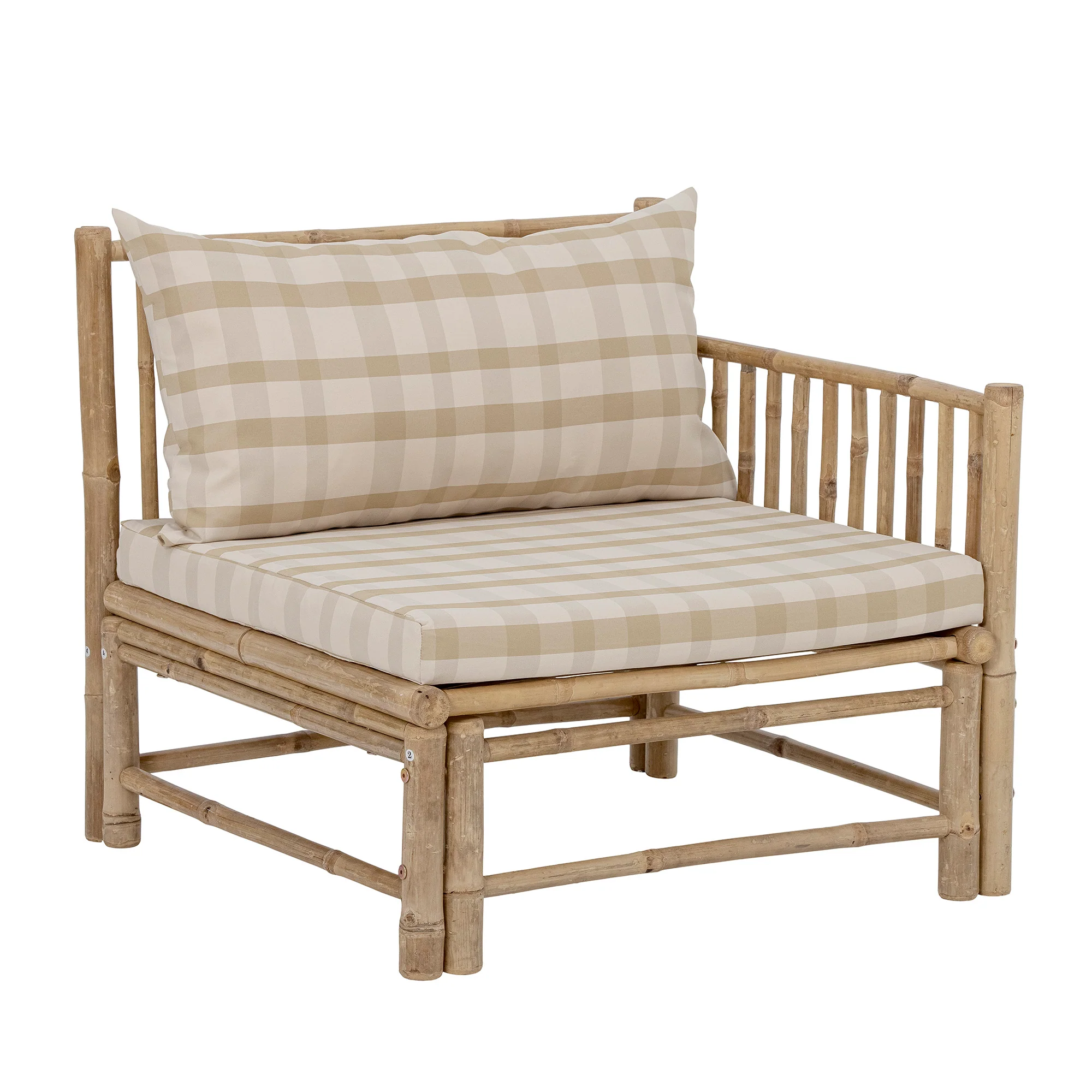 Korfu Modul-Sofa rechte Ecke, Natur, Bambus