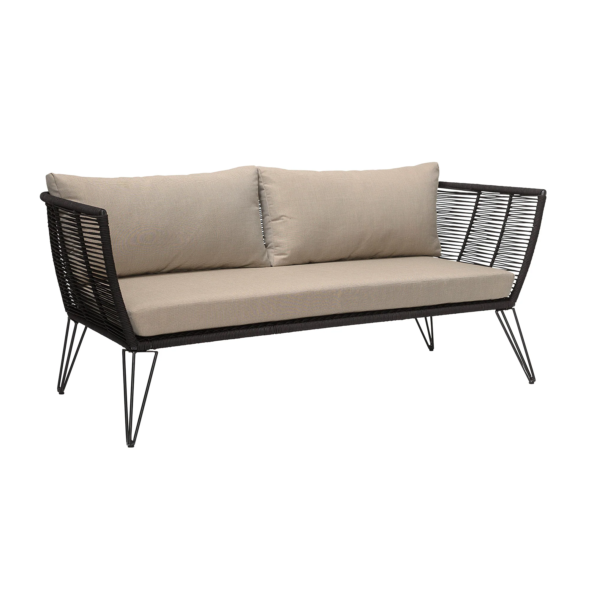 Mundo Sofa, Schwarz, Metall