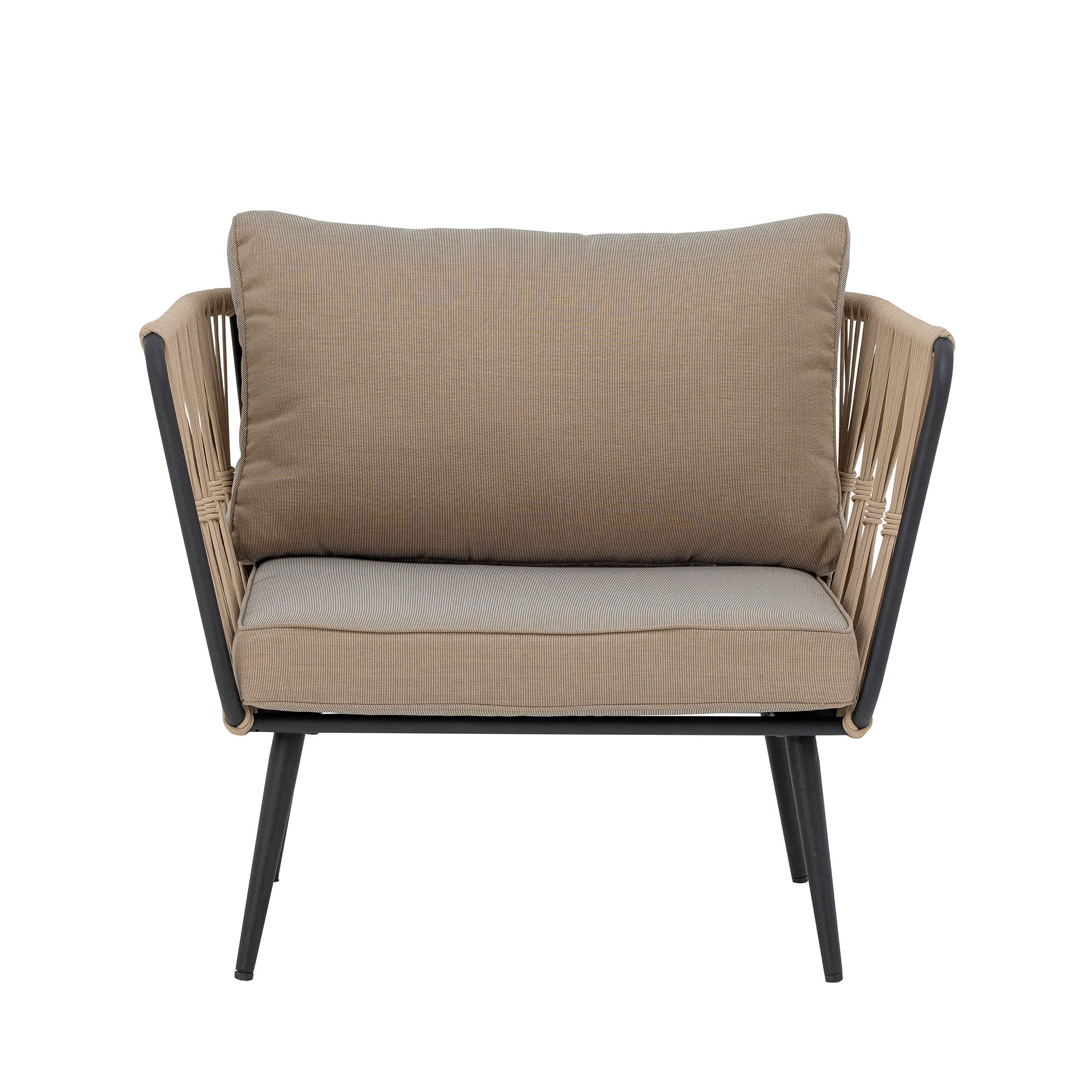 Pavone Loungesessel, Braun, Metall - Image 3