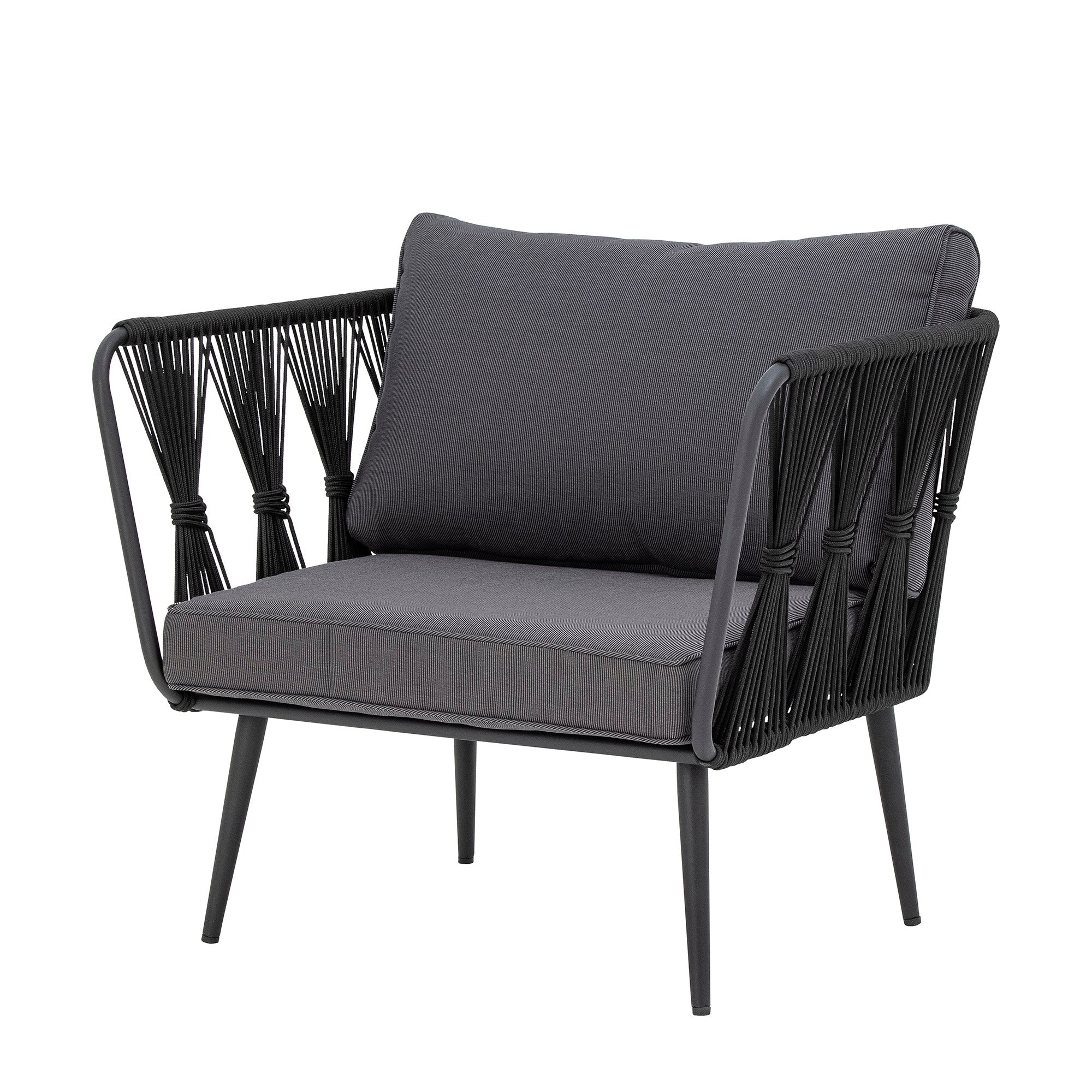 Pavone Loungesessel, Schwarz, Metall - Image 4