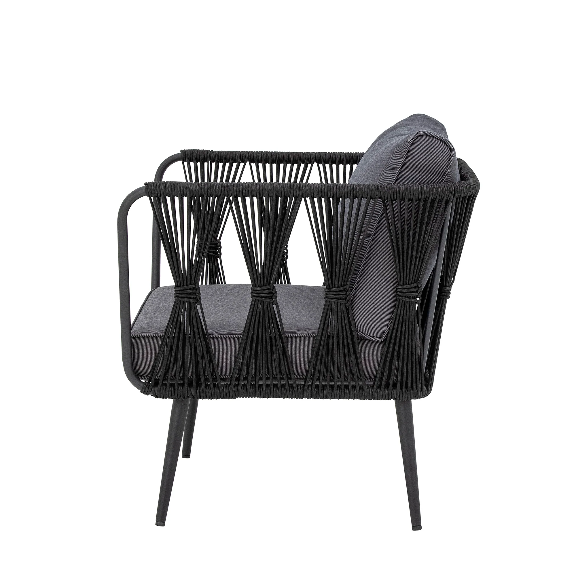 Pavone Loungesessel, Schwarz, Metall - Image 5