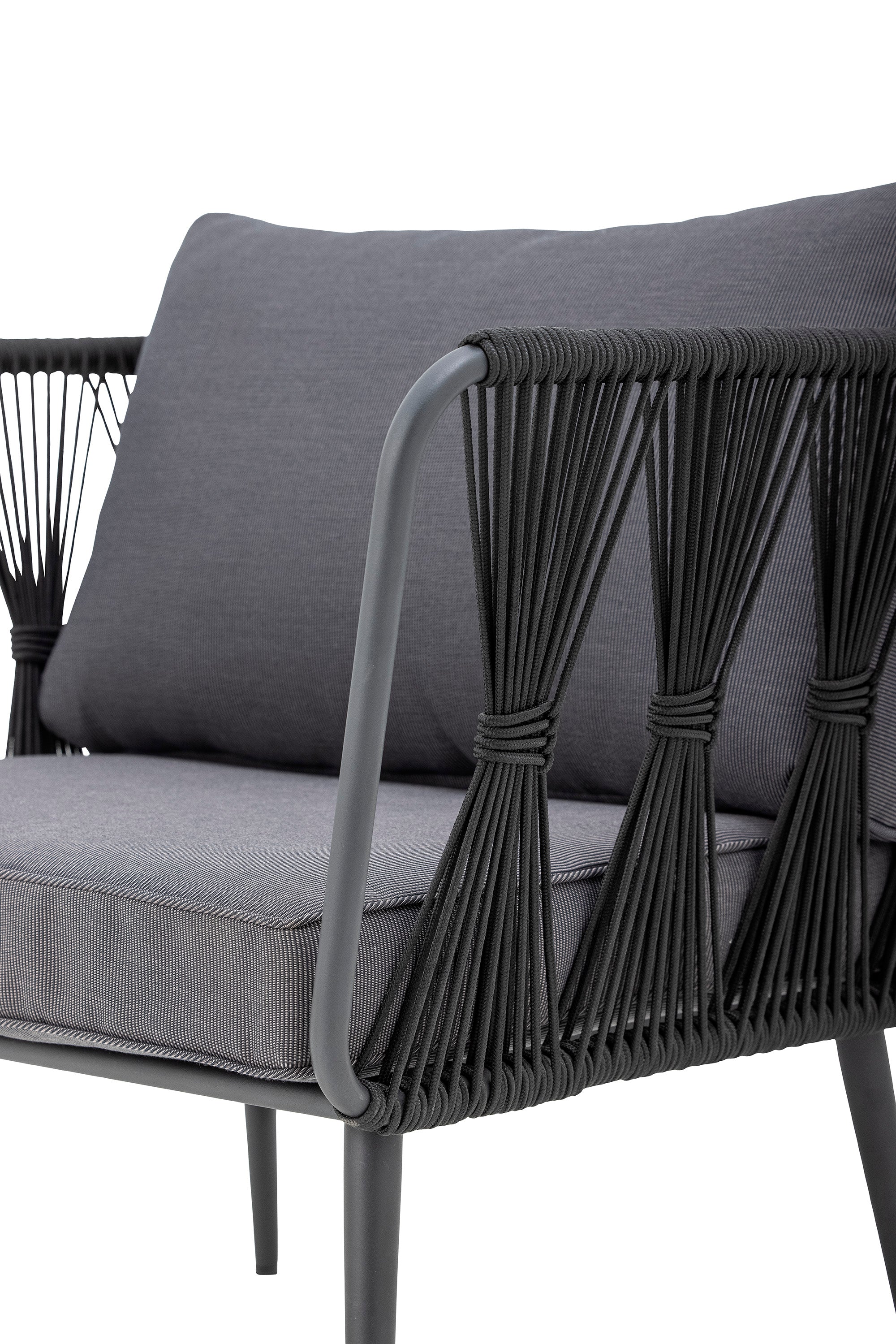 Pavone Loungesessel, Schwarz, Metall - Image 7