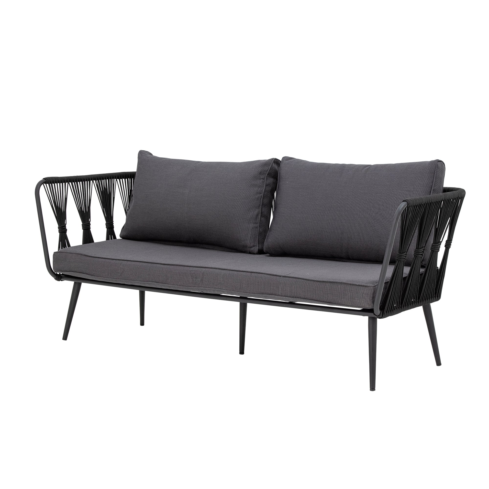 Pavone Sofa, Schwarz, Metall - Image 5