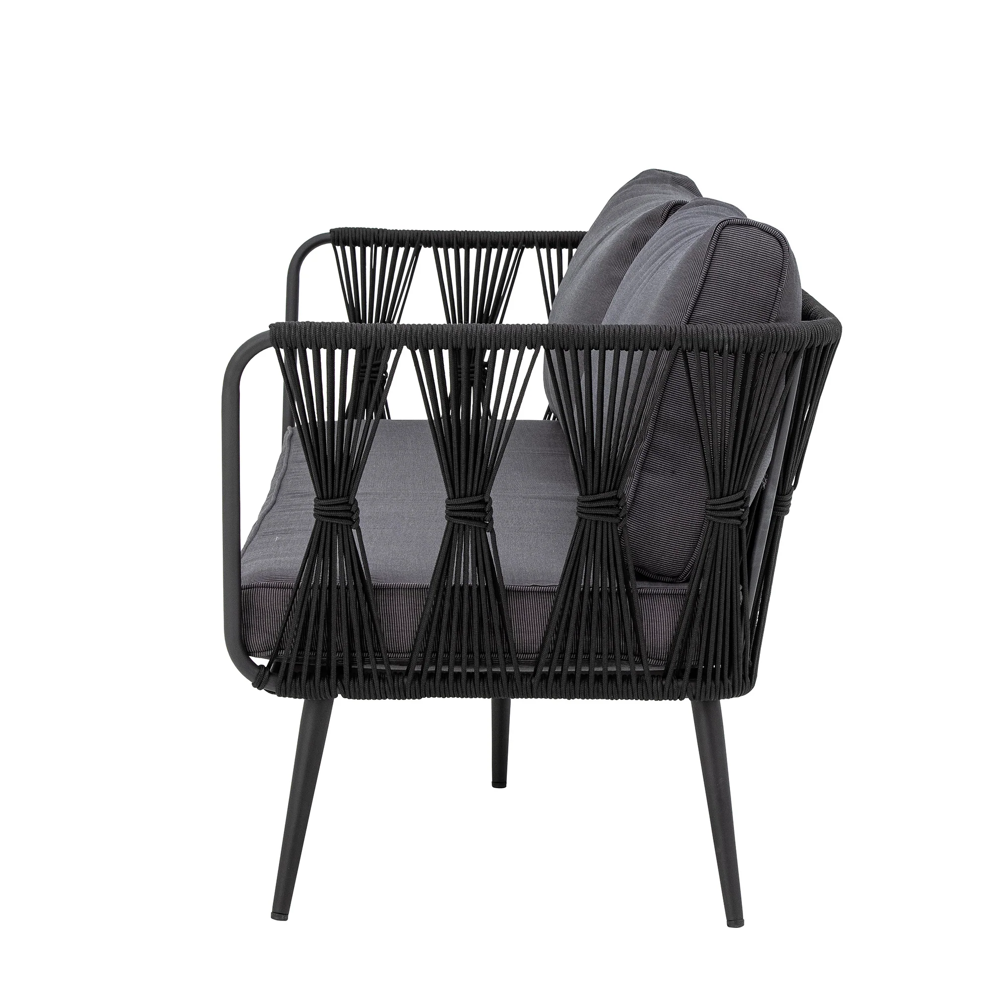 Pavone Sofa, Schwarz, Metall - Image 6