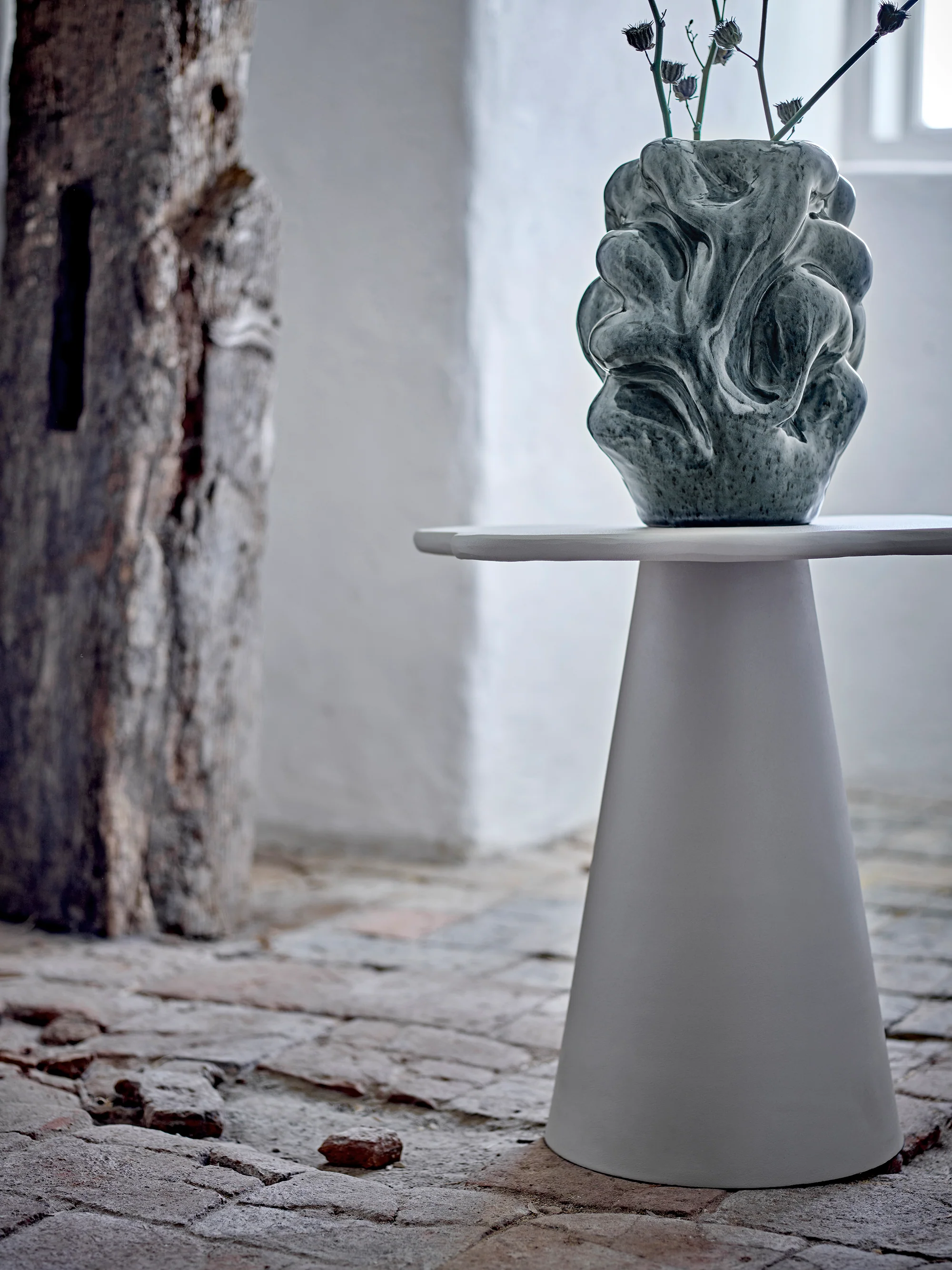 Ray Beistelltisch, Grau, Fibercement - Image 3