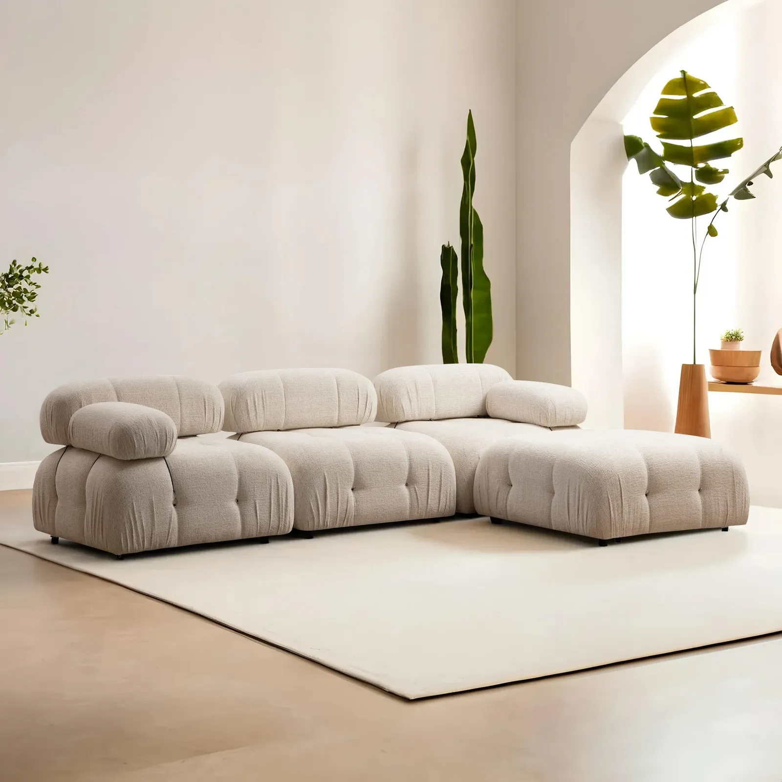 Bubble Ecksofa mit Pouf, 288x190 cm - Image 53