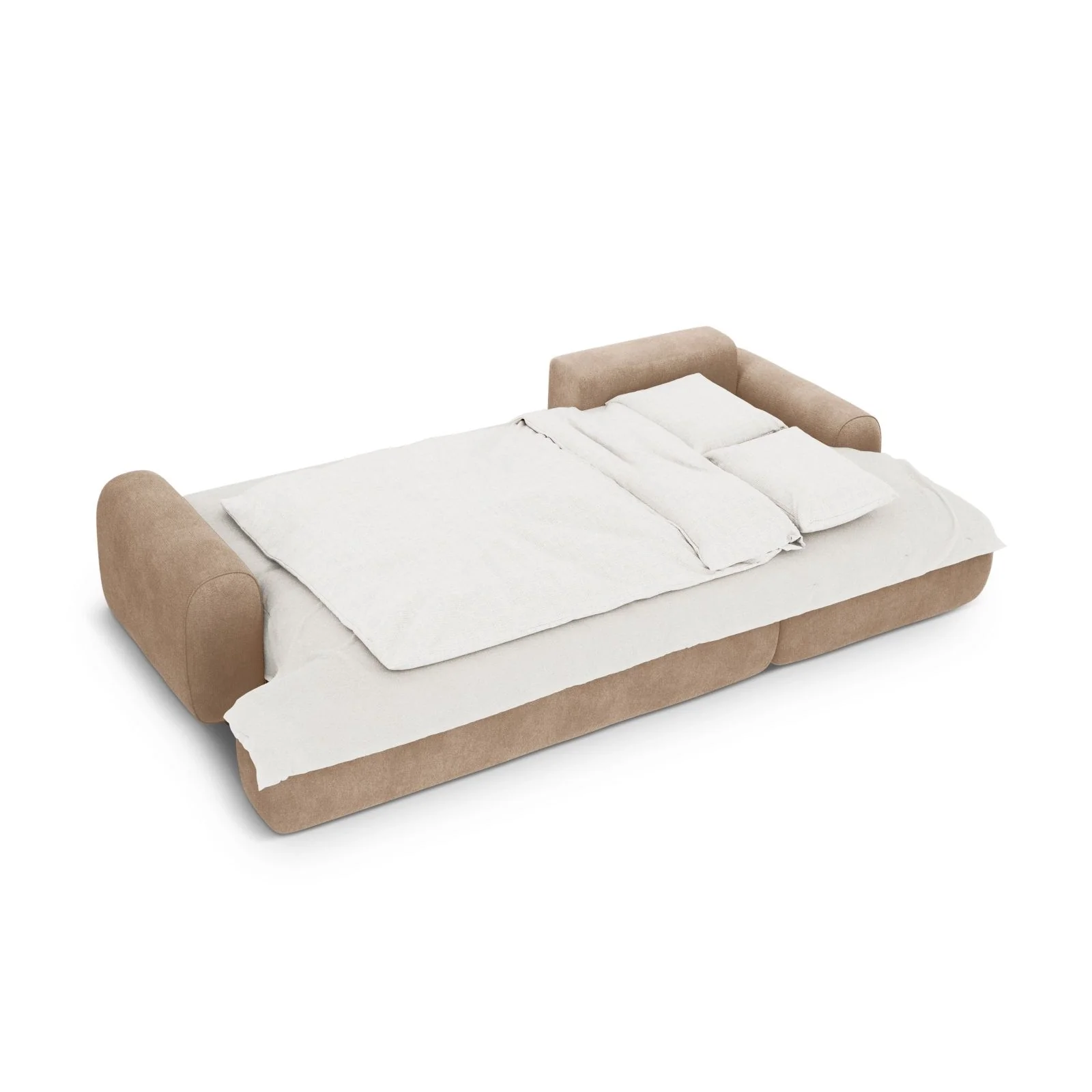 Calma 3-Sitzer Ecksofa mit Schlaffunktion und Stauraum, Rechte Seite, aus Samt oder Strukturstoff, 275x142x84 cm - Image 10