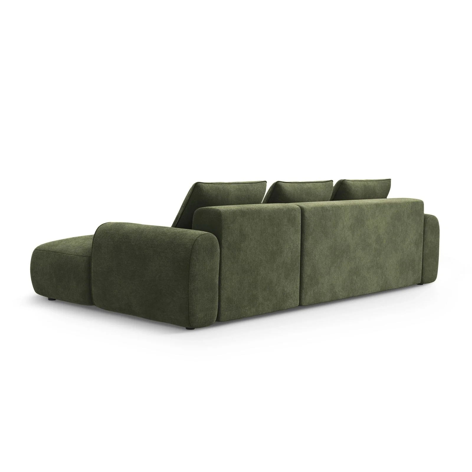 Calma 3-Sitzer Ecksofa mit Schlaffunktion und Stauraum, Rechte Seite, aus Samt oder Strukturstoff, 275x142x84 cm - Image 17