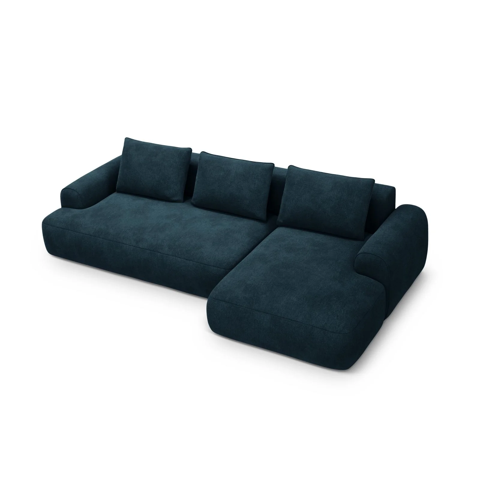 Calma 3-Sitzer Ecksofa mit Schlaffunktion und Stauraum, Rechte Seite, aus Samt oder Strukturstoff, 275x142x84 cm - Image 19