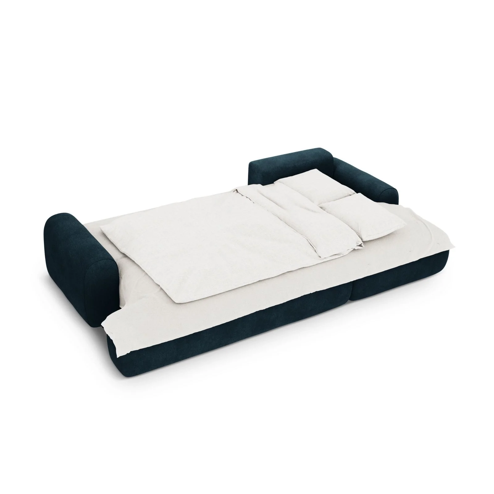 Calma 3-Sitzer Ecksofa mit Schlaffunktion und Stauraum, Rechte Seite, aus Samt oder Strukturstoff, 275x142x84 cm - Image 22