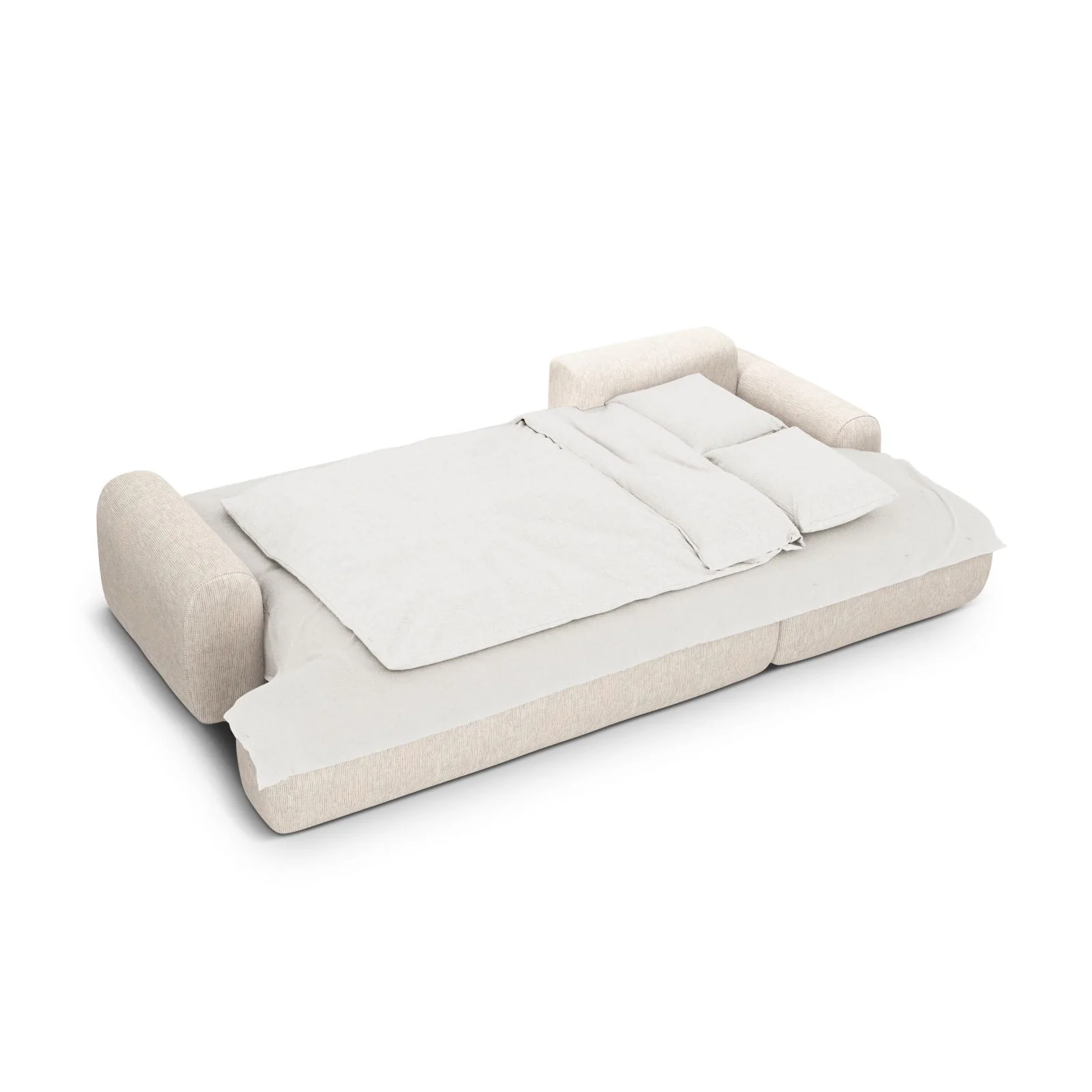Calma 3-Sitzer Ecksofa mit Schlaffunktion und Stauraum, Rechte Seite, aus Samt oder Strukturstoff, 275x142x84 cm - Image 34