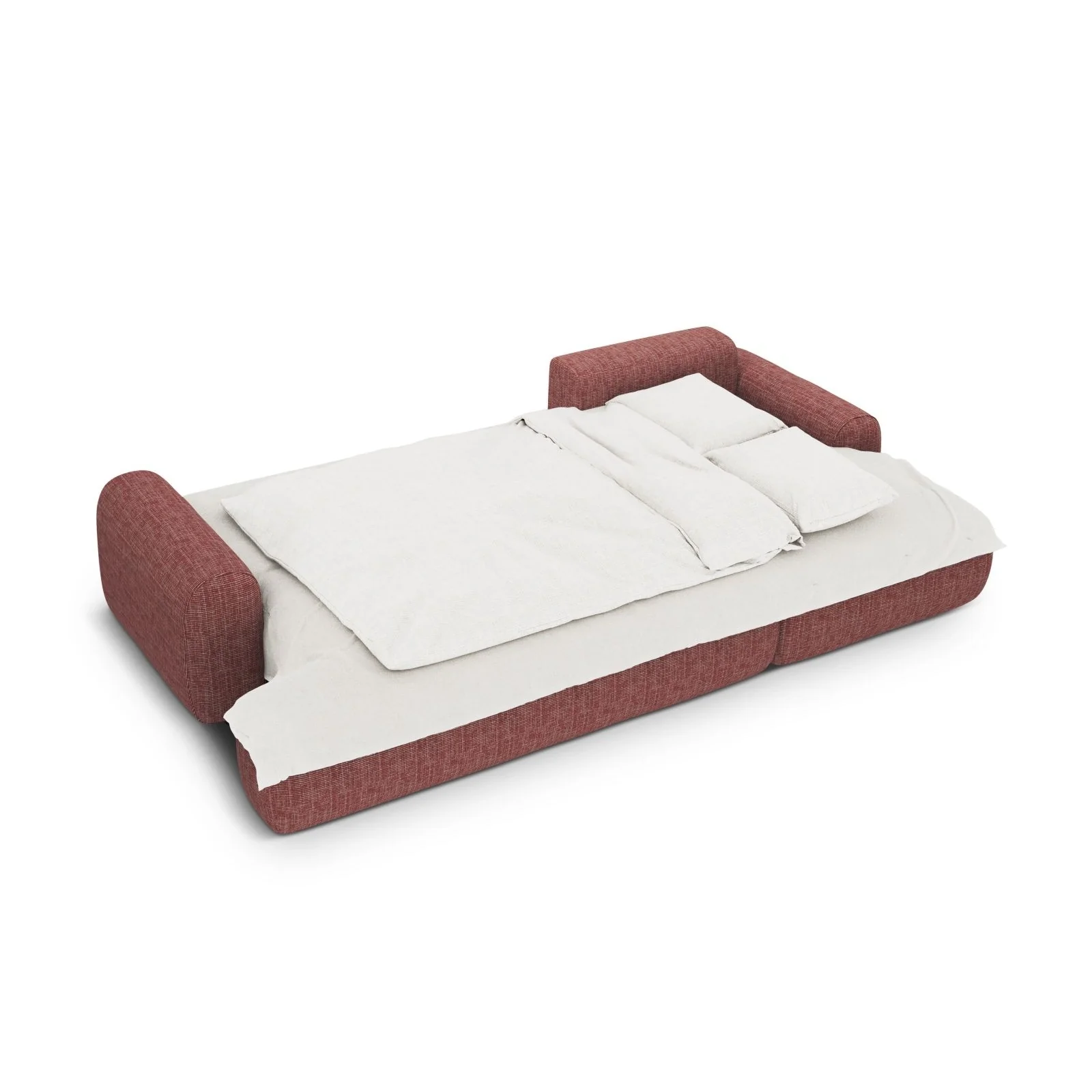Calma 3-Sitzer Ecksofa mit Schlaffunktion und Stauraum, Rechte Seite, aus Samt oder Strukturstoff, 275x142x84 cm - Image 40