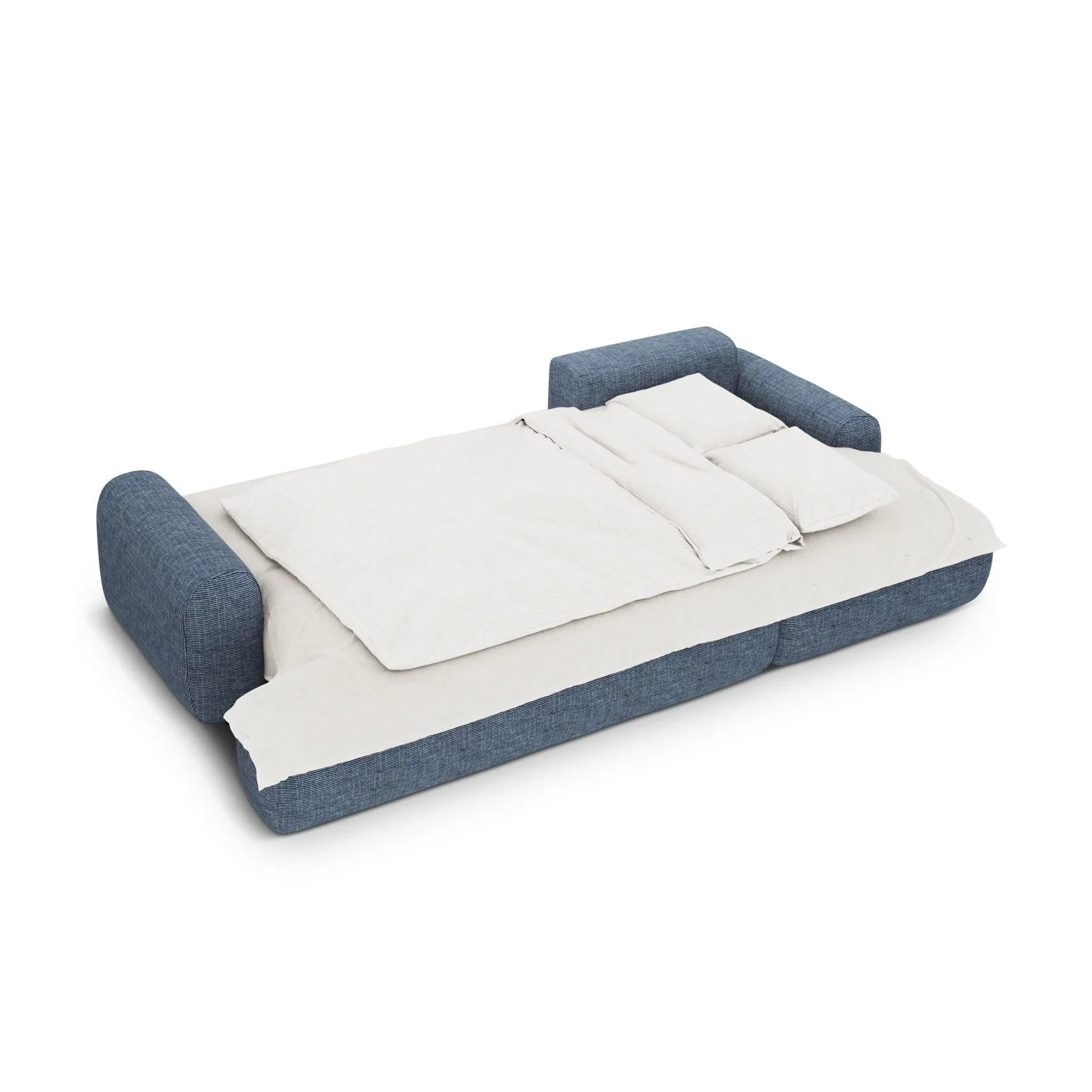 Calma 3-Sitzer Ecksofa mit Schlaffunktion und Stauraum, Rechte Seite, aus Samt oder Strukturstoff, 275x142x84 cm - Image 52