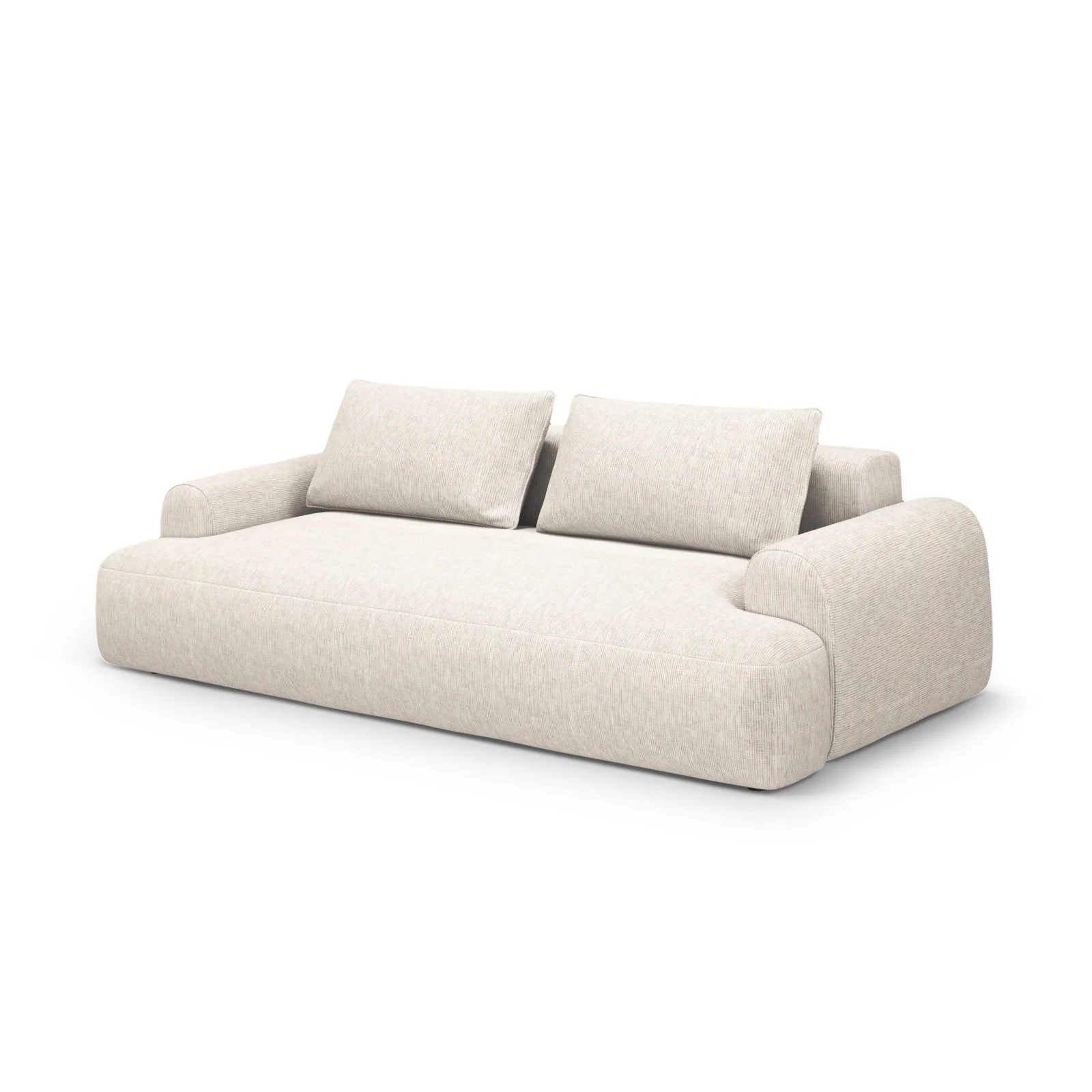 Calma 3-Sitzer Sofa aus Samt oder Strukturstoff, 200x100x84 cm - Image 22