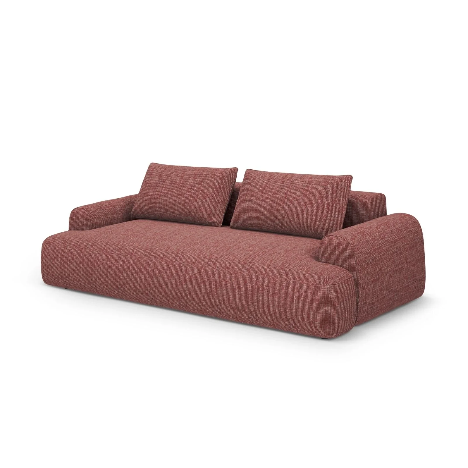Calma 4-Sitzer Sofa mit Schlaffunktion und Stauraum, aus Samt oder Strukturstoff, 250x100x84 cm - Image 39