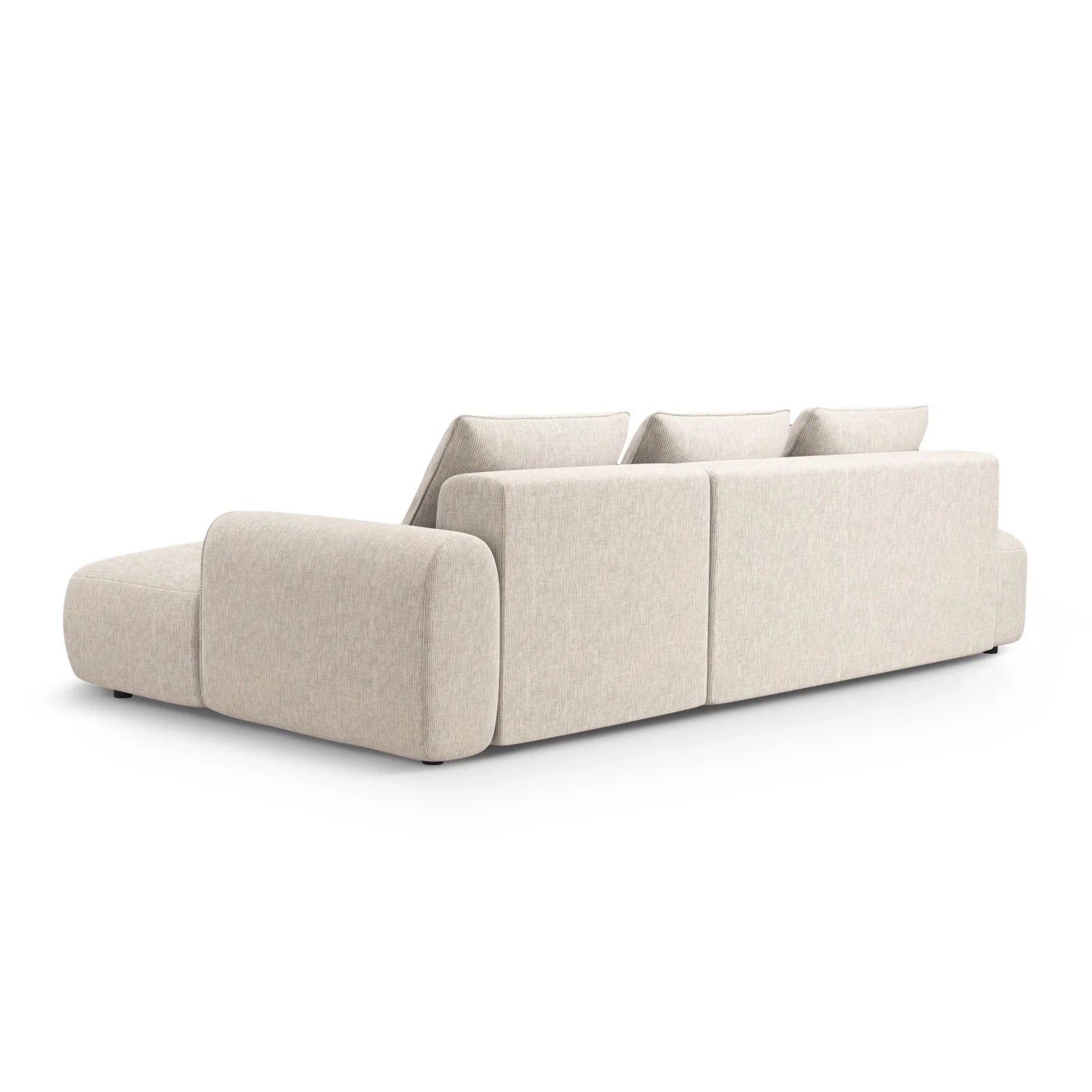 Calma 5-Sitzer Ecksofa mit Schlaffunktion und Stauraum, Rechte Seite, aus Samt oder Strukturstoff, 275x142x84 cm - Image 35
