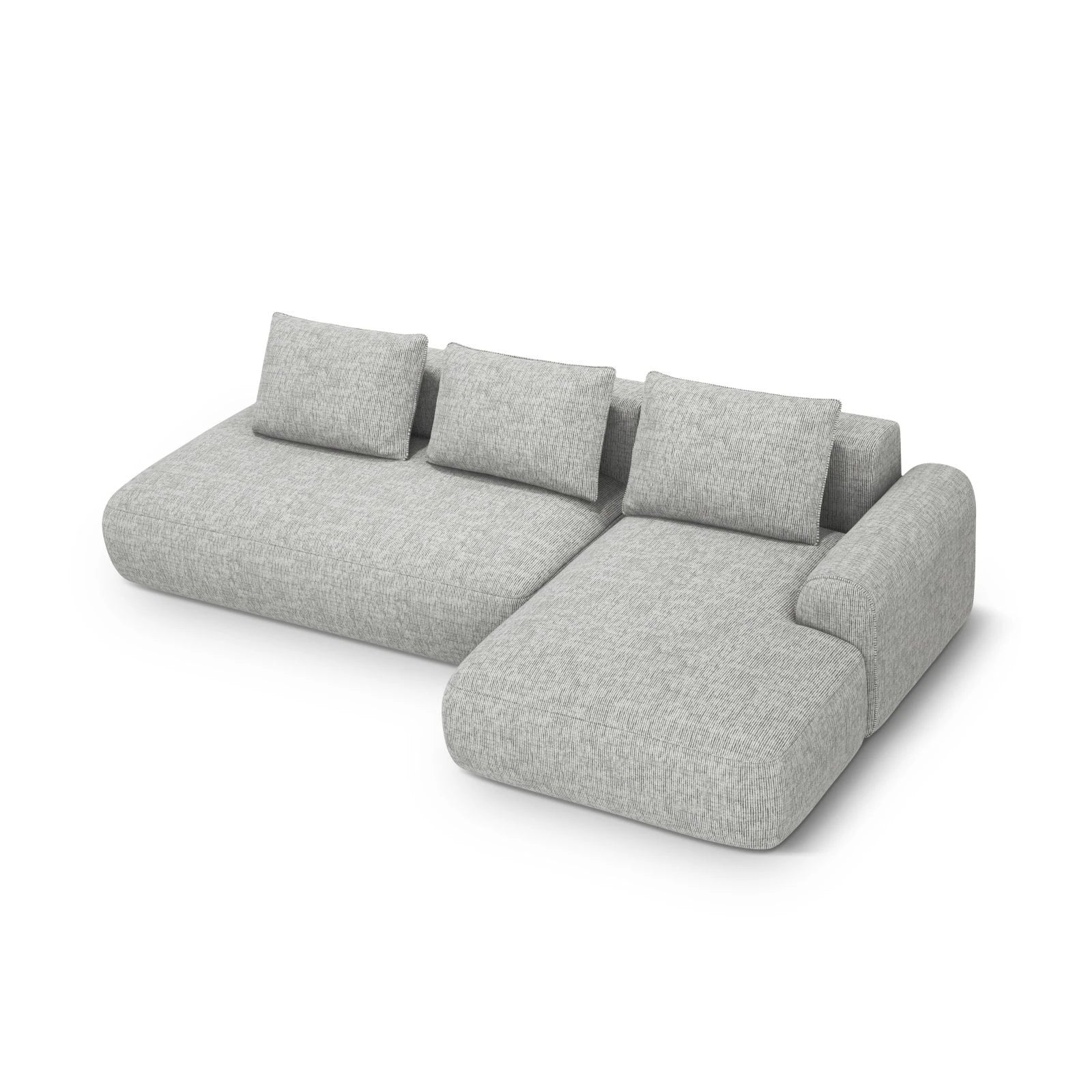 Calma 5-Sitzer Ecksofa mit Schlaffunktion und Stauraum, Rechte Seite, aus Samt oder Strukturstoff, 275x142x84 cm - Image 43