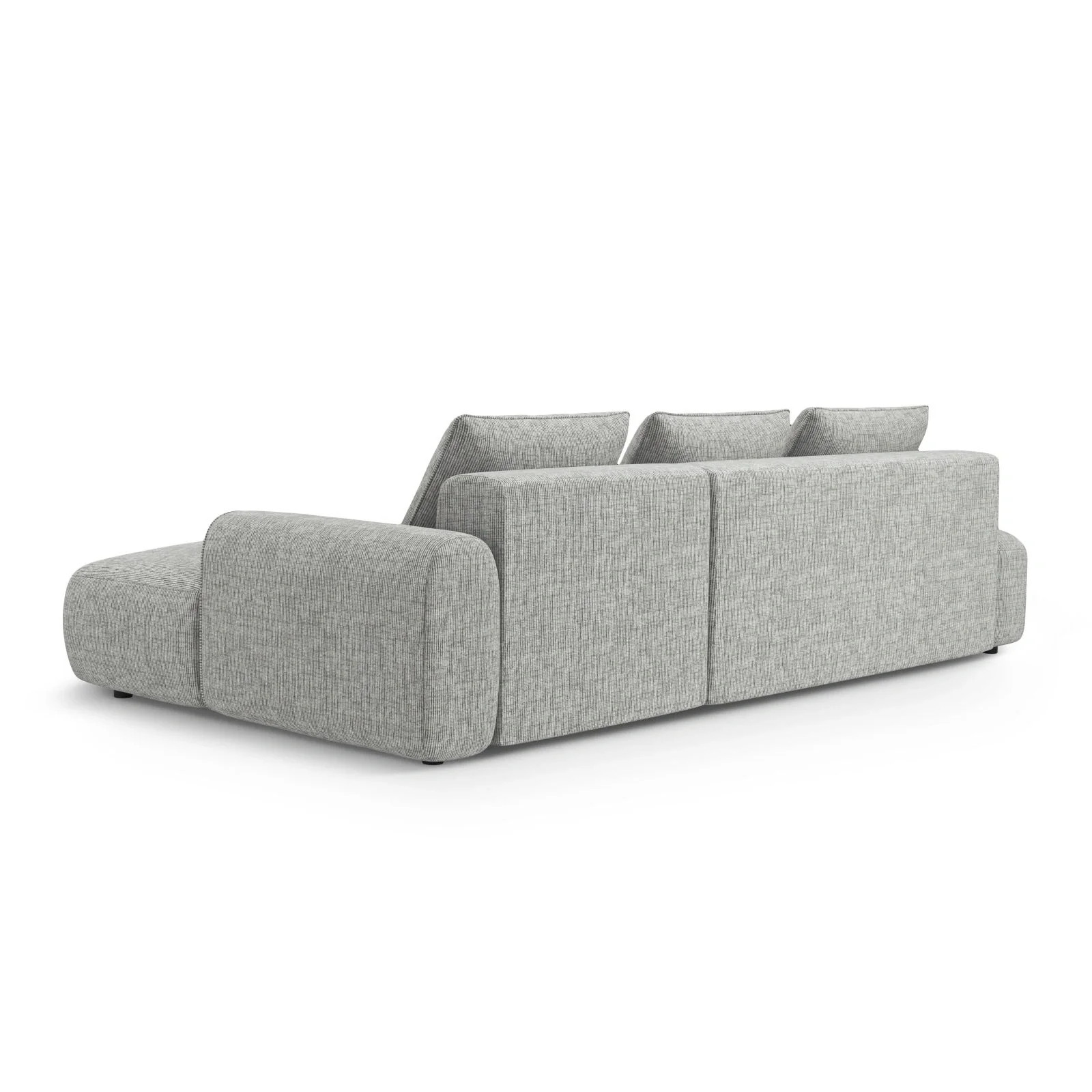 Calma 5-Sitzer Ecksofa mit Schlaffunktion und Stauraum, Rechte Seite, aus Samt oder Strukturstoff, 275x142x84 cm - Image 47