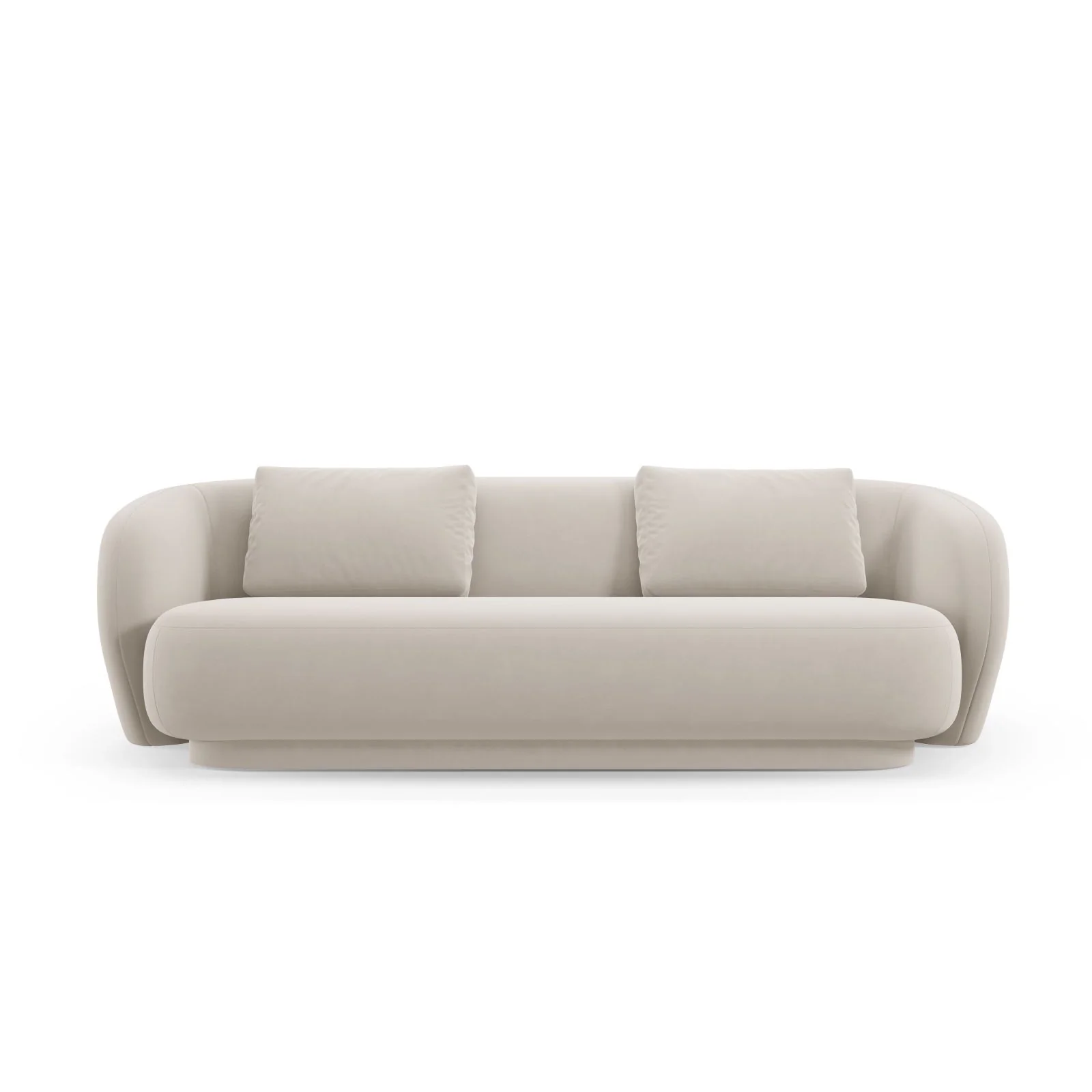 Camden 3-Sitzer Sofa aus Samt oder Chenille, 204x102x72 cm - Image 41
