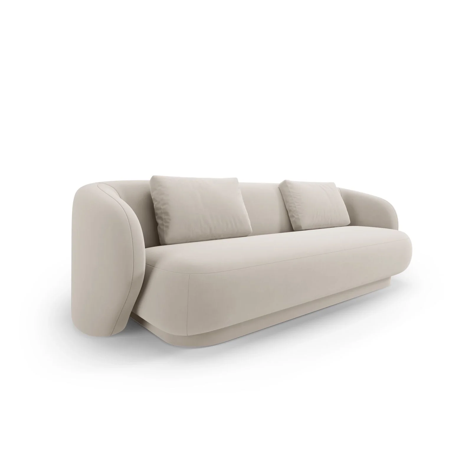 Camden 3-Sitzer Sofa aus Samt oder Chenille, 204x102x72 cm - Image 43