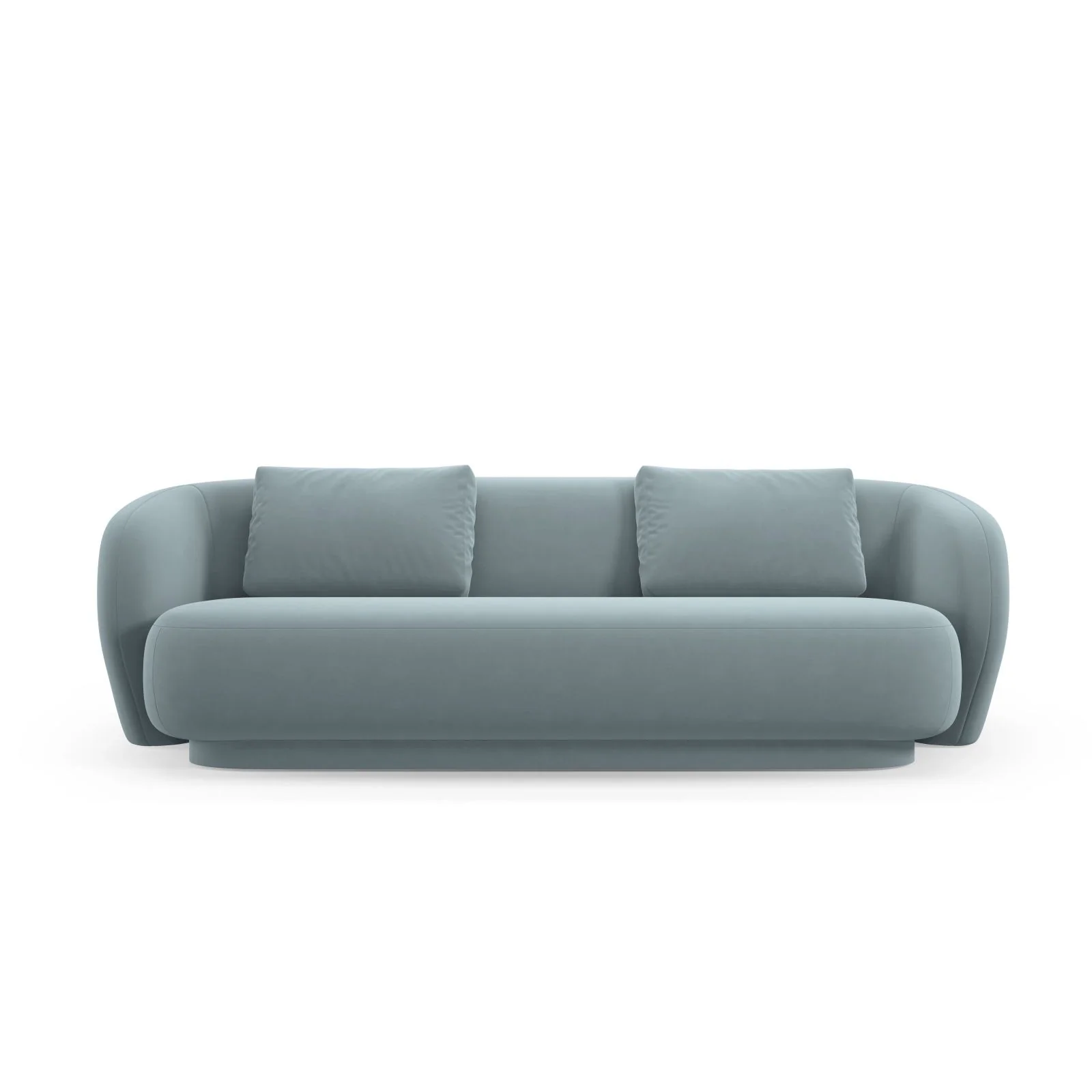 Camden 3-Sitzer Sofa aus Samt oder Chenille, 204x102x72 cm - Image 46
