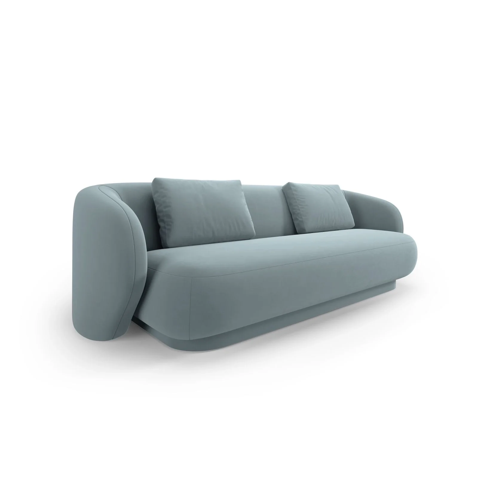Camden 3-Sitzer Sofa aus Samt oder Chenille, 204x102x72 cm - Image 48