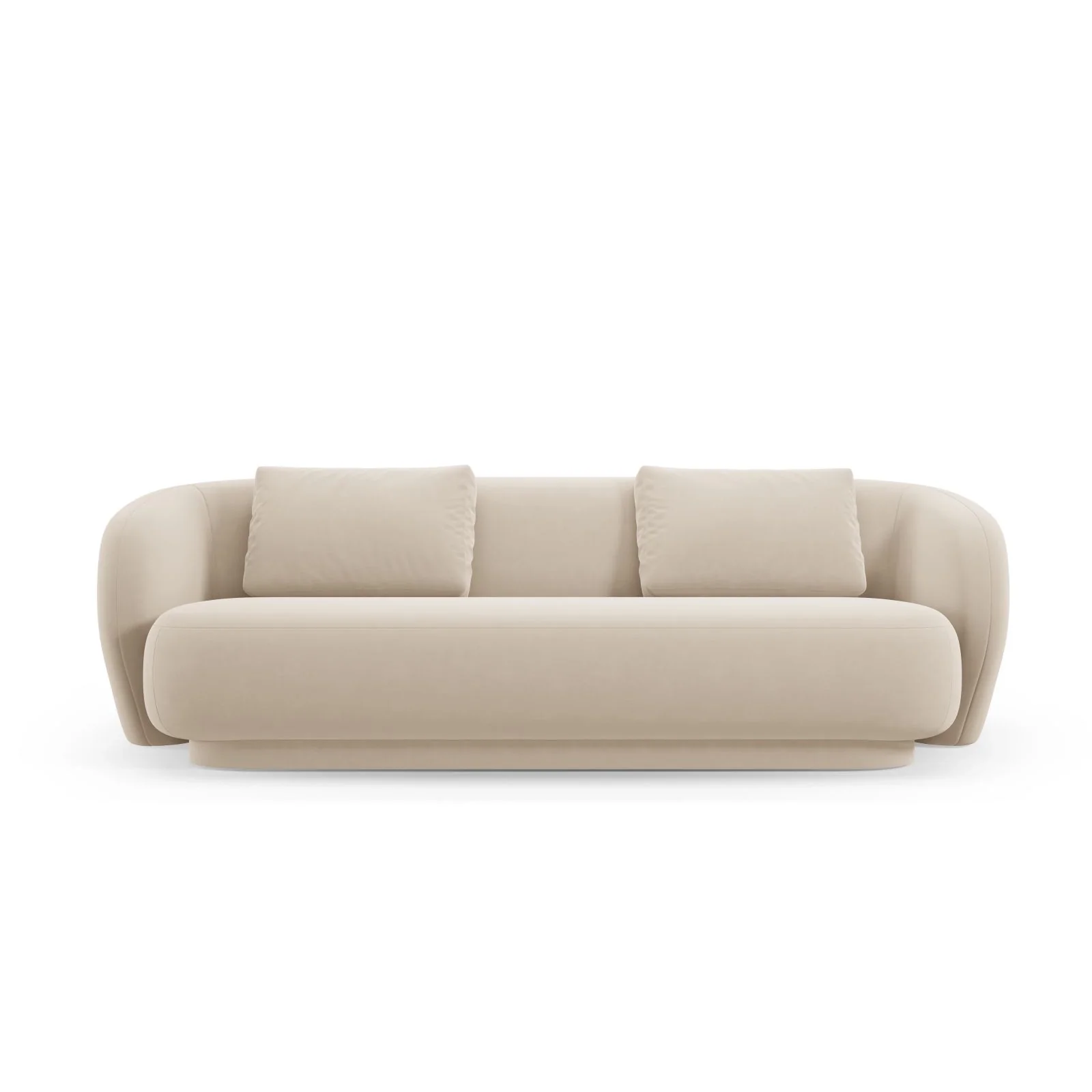 Camden 3-Sitzer Sofa aus Samt oder Chenille, 204x102x72 cm - Image 51