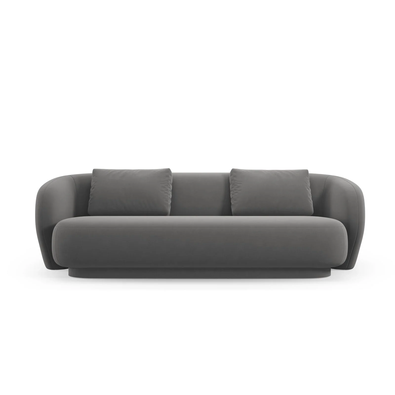 Camden 3-Sitzer Sofa aus Samt oder Chenille, 204x102x72 cm - Image 76