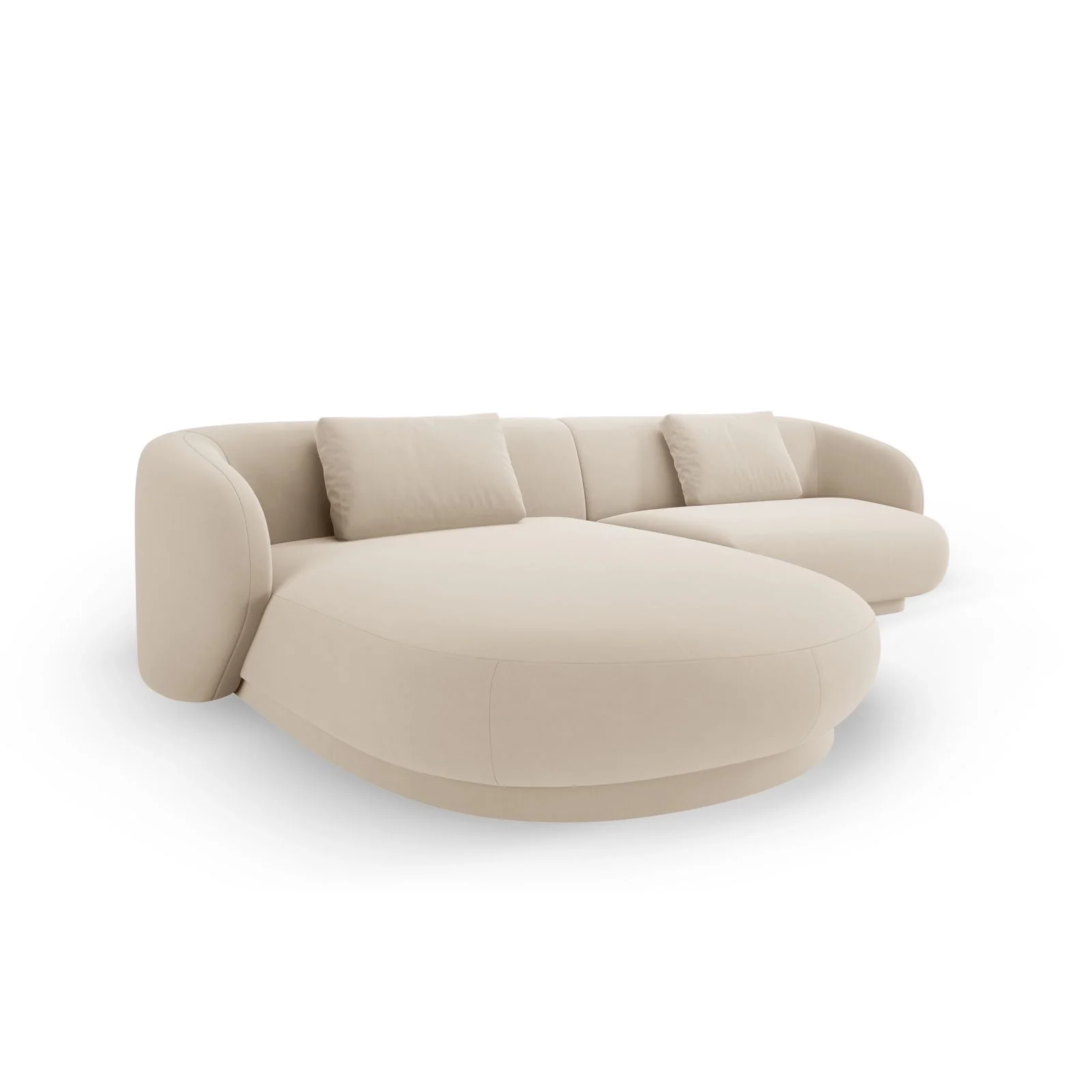 Camden 4-Sitzer Ecksofa, Linke Seite, aus Samt oder Chenille, 289x177x72 cm - Image 64