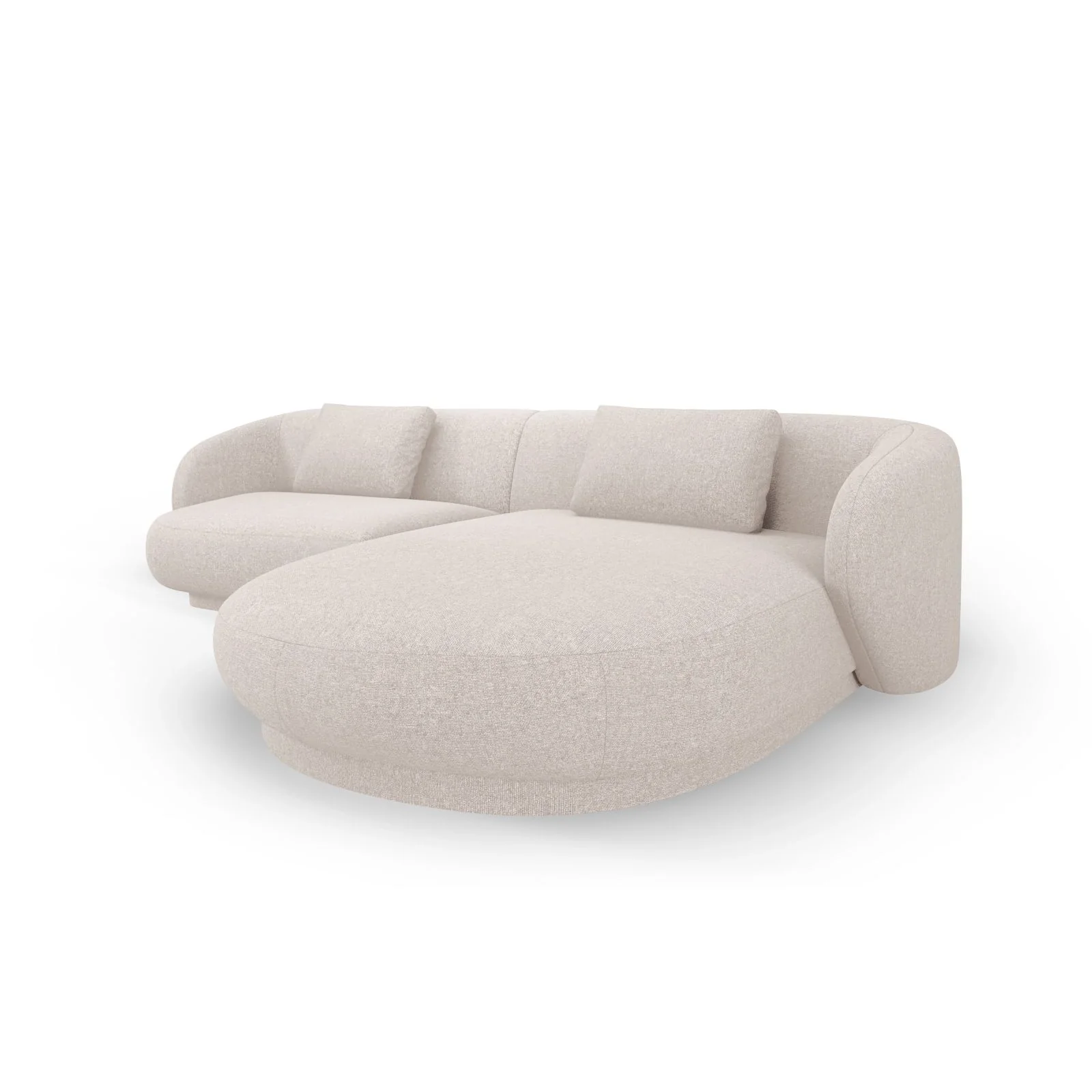 Camden 4-Sitzer Ecksofa, Rechte Seite, aus Samt oder Chenille, 289x177x72 cm - Image 10