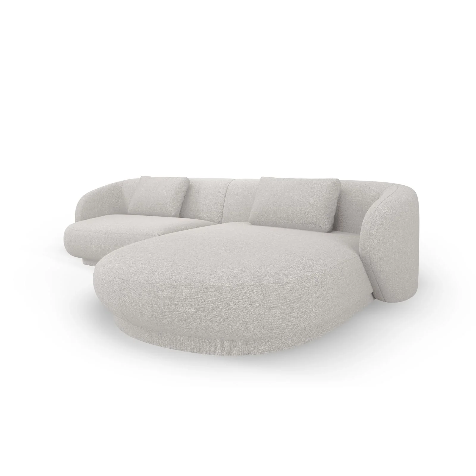 Camden 4-Sitzer Ecksofa, Rechte Seite, aus Samt oder Chenille, 289x177x72 cm - Image 34