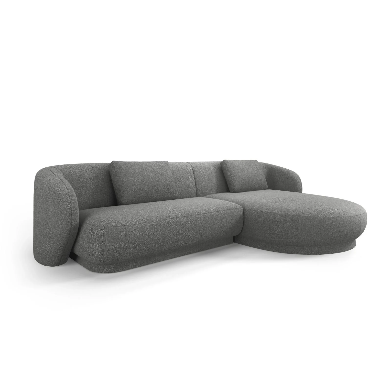 Camden 4-Sitzer Ecksofa, Rechte Seite, aus Samt oder Chenille, 289x177x72 cm - Image 39