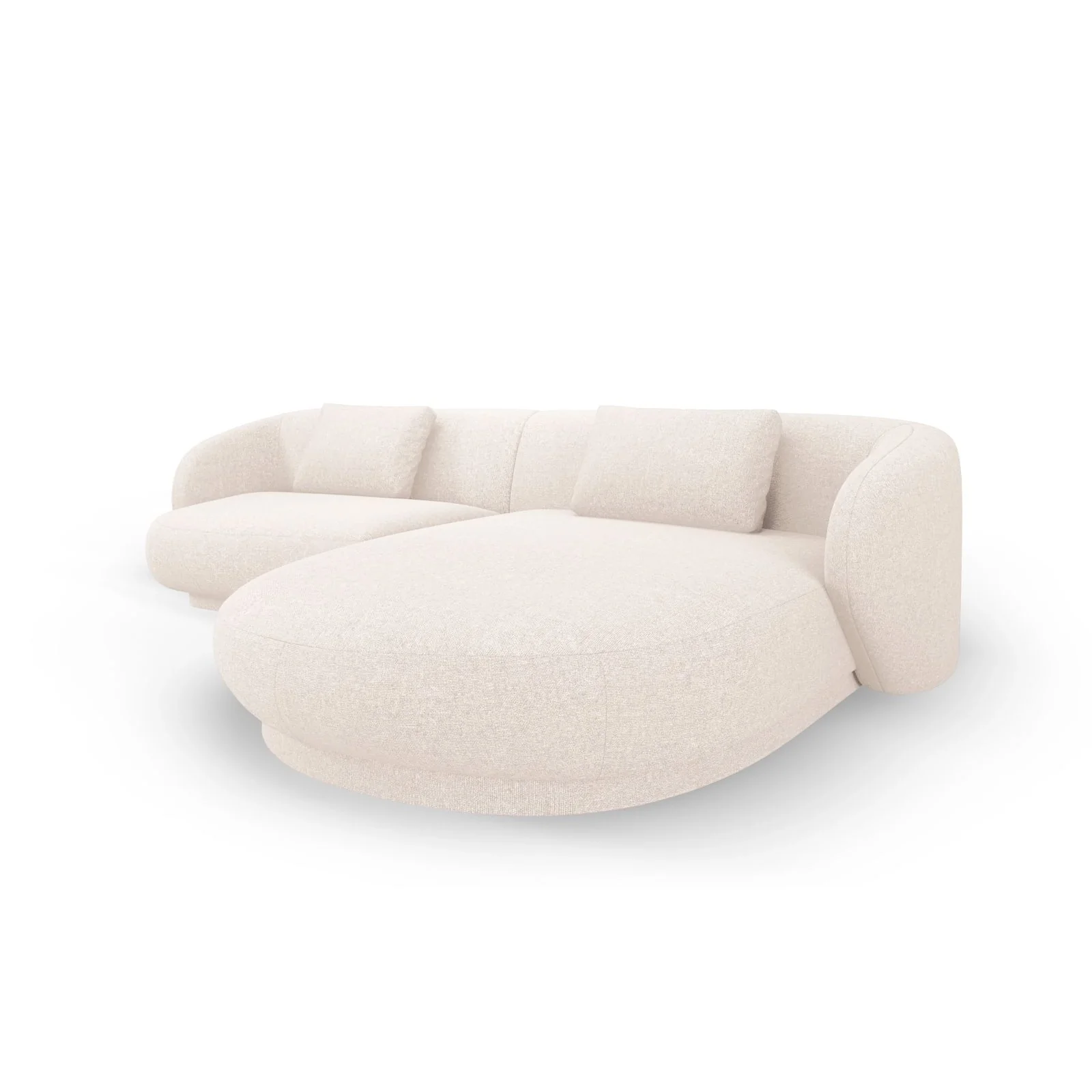 Camden 4-Sitzer Ecksofa, Rechte Seite, aus Samt oder Chenille, 289x177x72 cm - Image 4