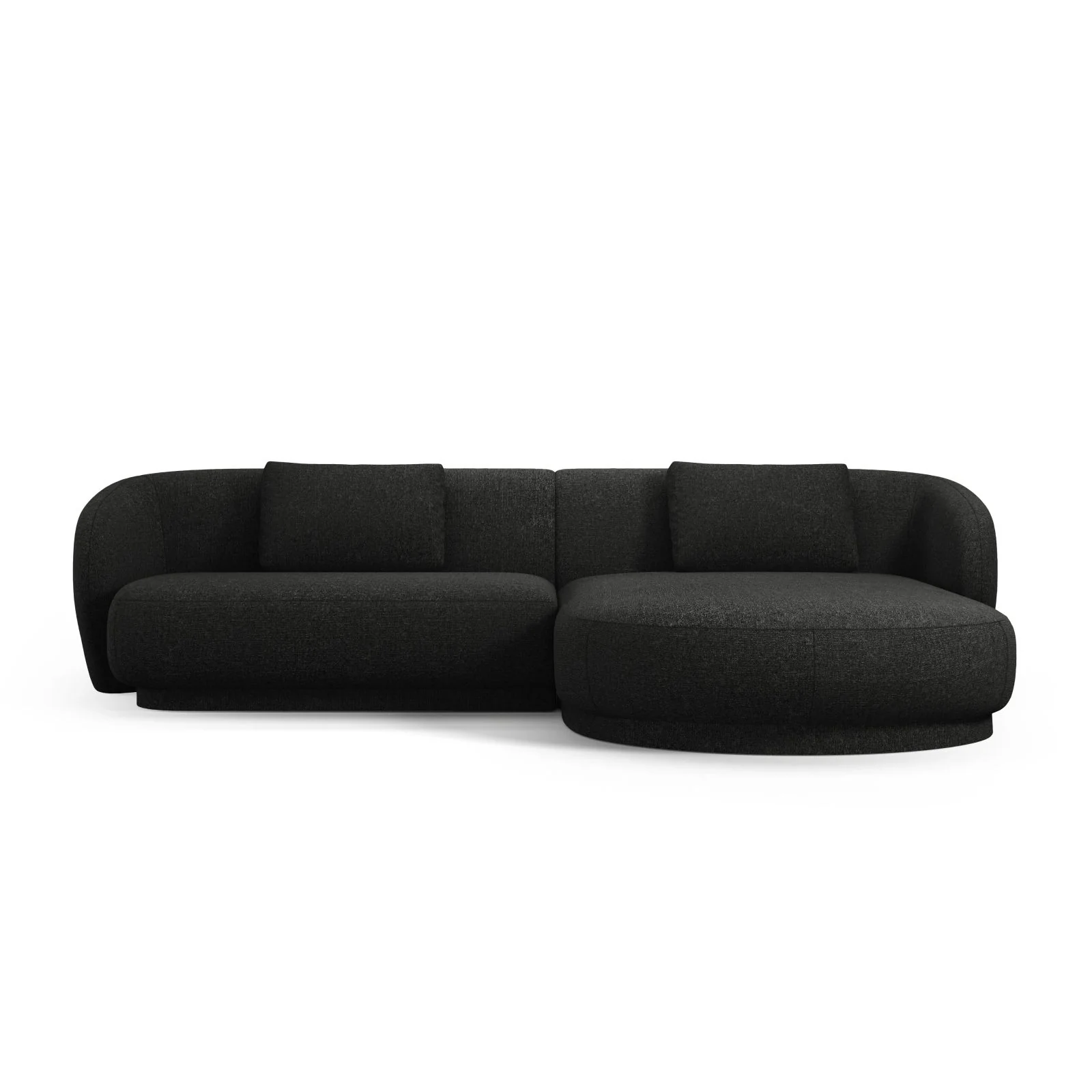 Camden 4-Sitzer Ecksofa, Rechte Seite, aus Samt oder Chenille, 289x177x72 cm - Image 43