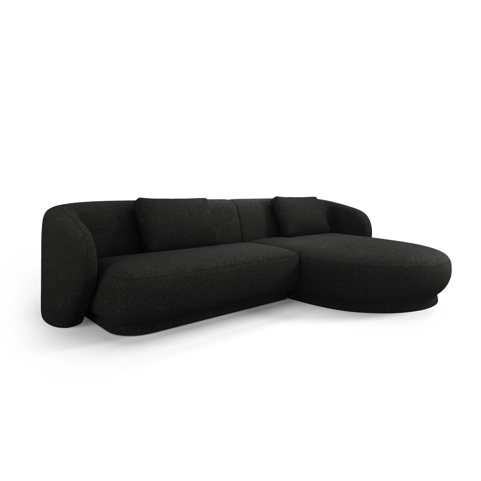 Camden 4-Sitzer Ecksofa, Rechte Seite, aus Samt oder Chenille, 289x177x72 cm - Image 45