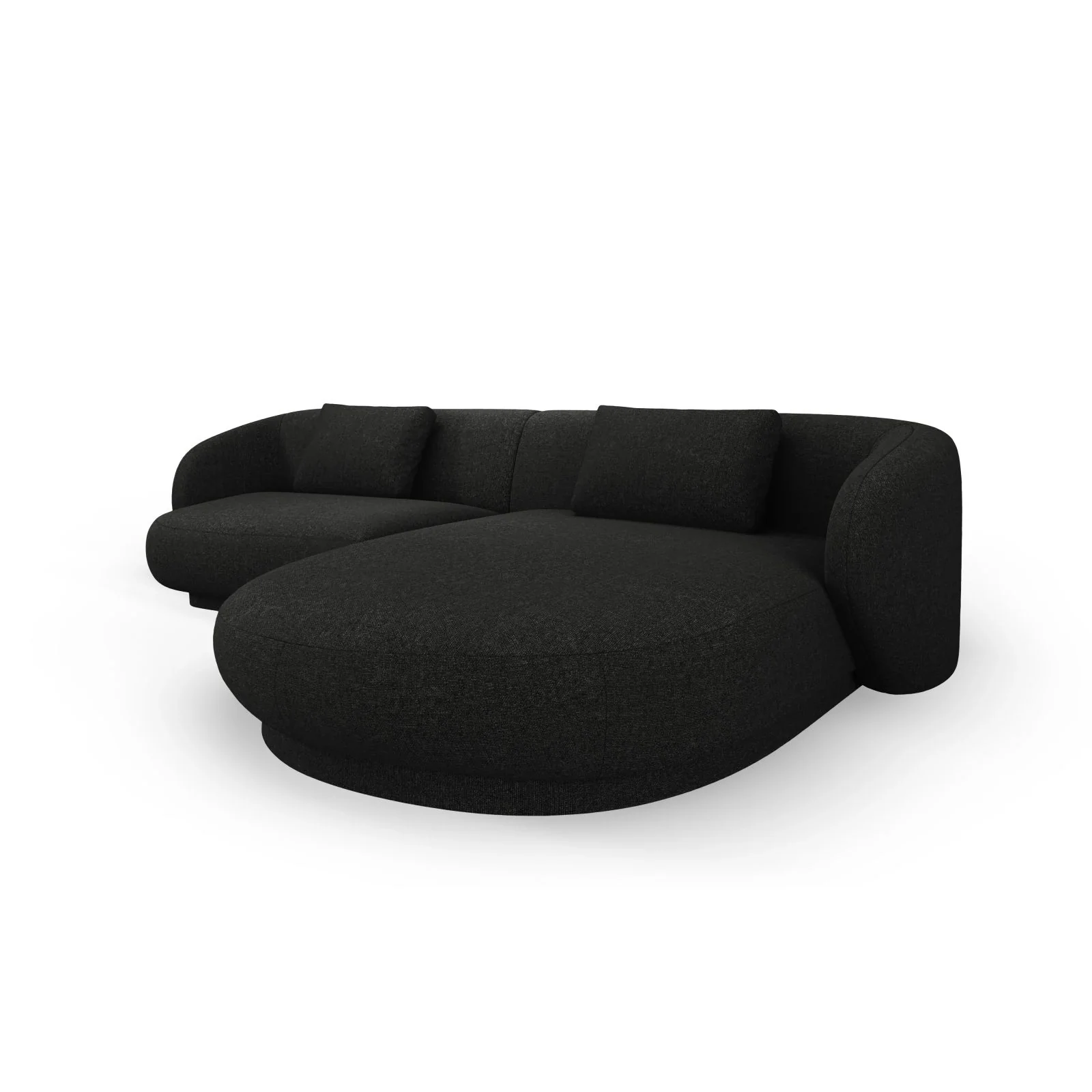 Camden 4-Sitzer Ecksofa, Rechte Seite, aus Samt oder Chenille, 289x177x72 cm - Image 46