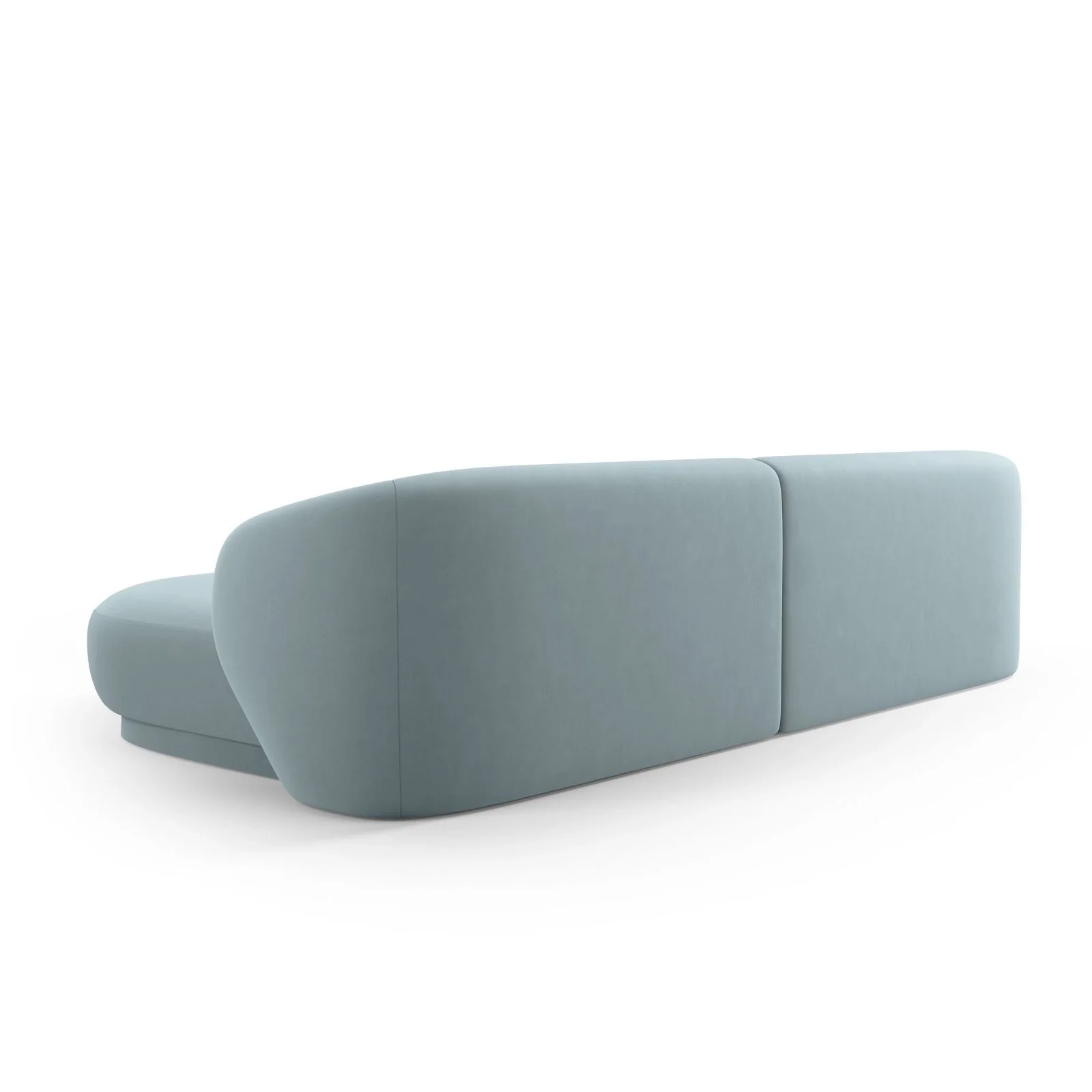 Camden 4-Sitzer Ecksofa, Rechte Seite, aus Samt oder Chenille, 289x177x72 cm - Image 59
