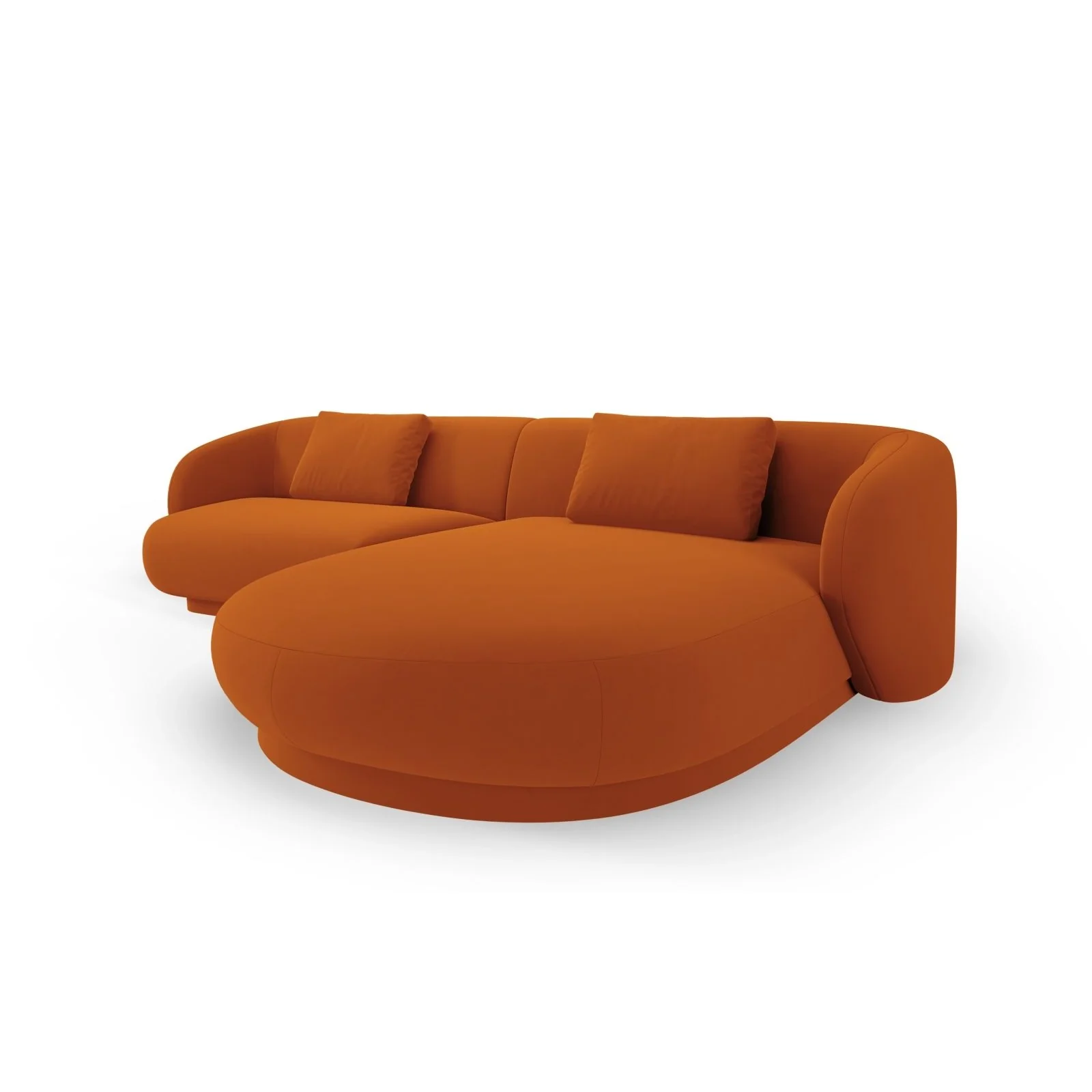 Camden 4-Sitzer Ecksofa, Rechte Seite, aus Samt oder Chenille, 289x177x72 cm - Image 82