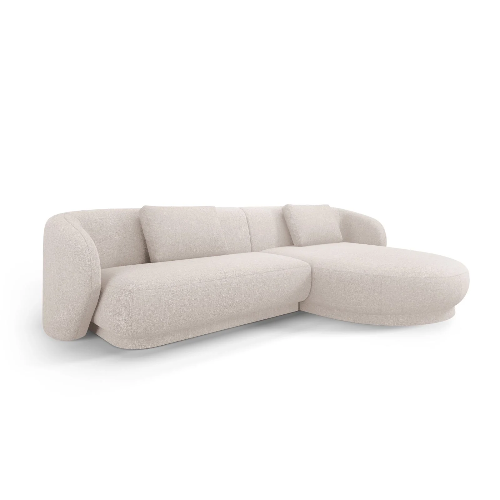 Camden 4-Sitzer Ecksofa, Rechte Seite, aus Samt oder Chenille, 289x177x72 cm - Image 9