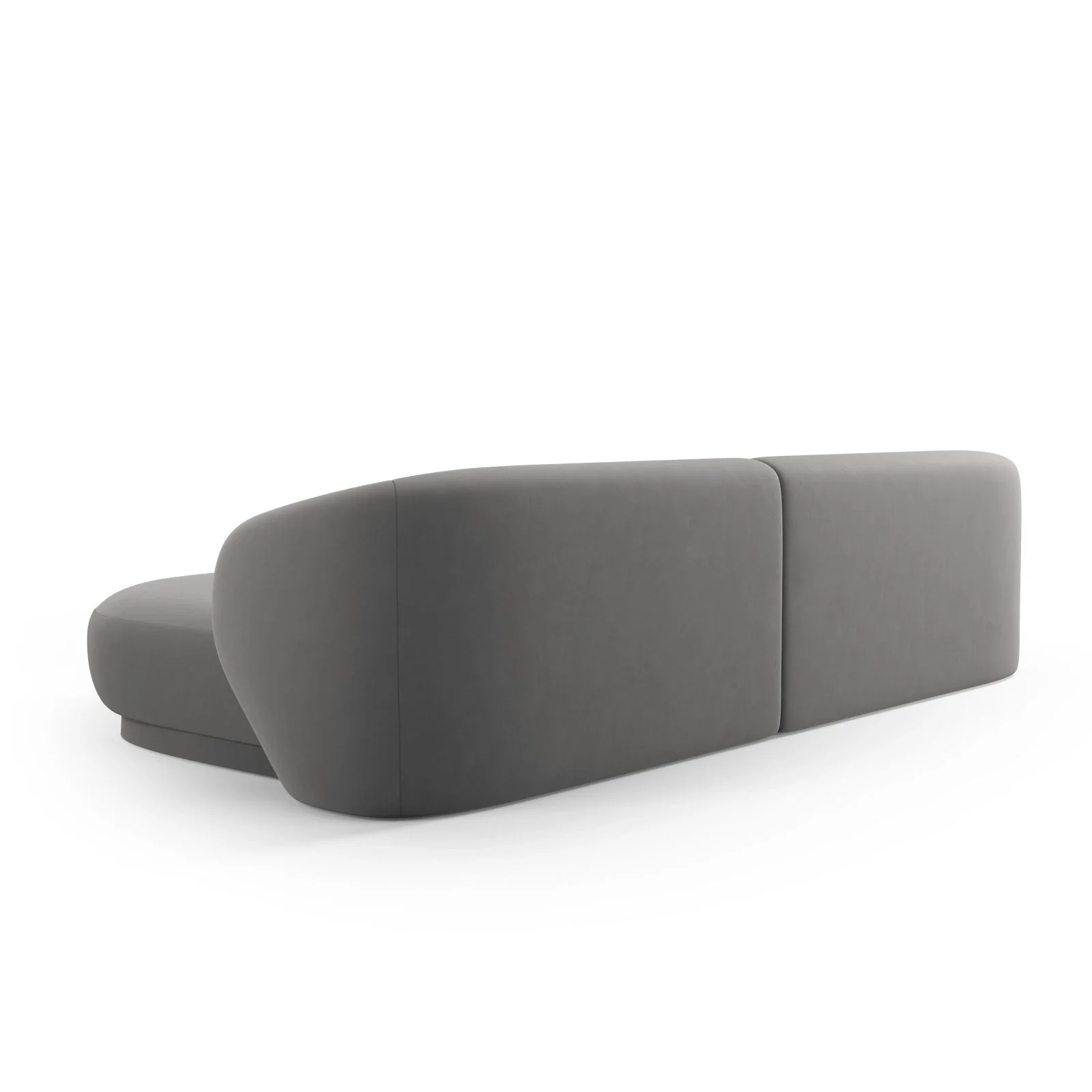 Camden 4-Sitzer Ecksofa, Rechte Seite, aus Samt oder Chenille, 289x177x72 cm - Image 95