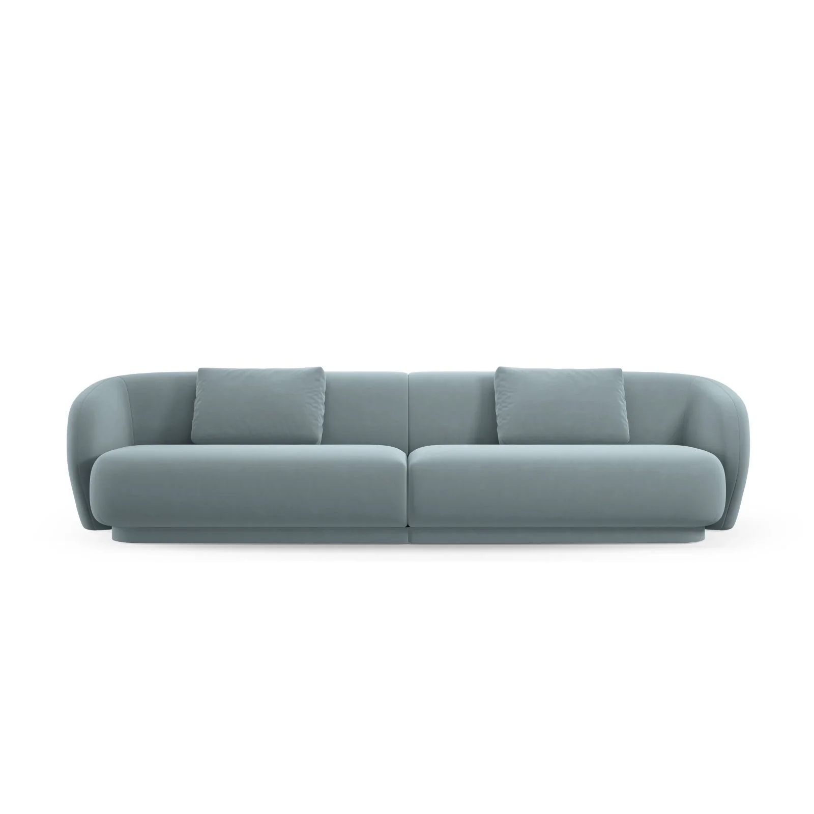 Camden 4-Sitzer Sofa aus Samt oder Chenille, 304x102x72 cm - Image 46